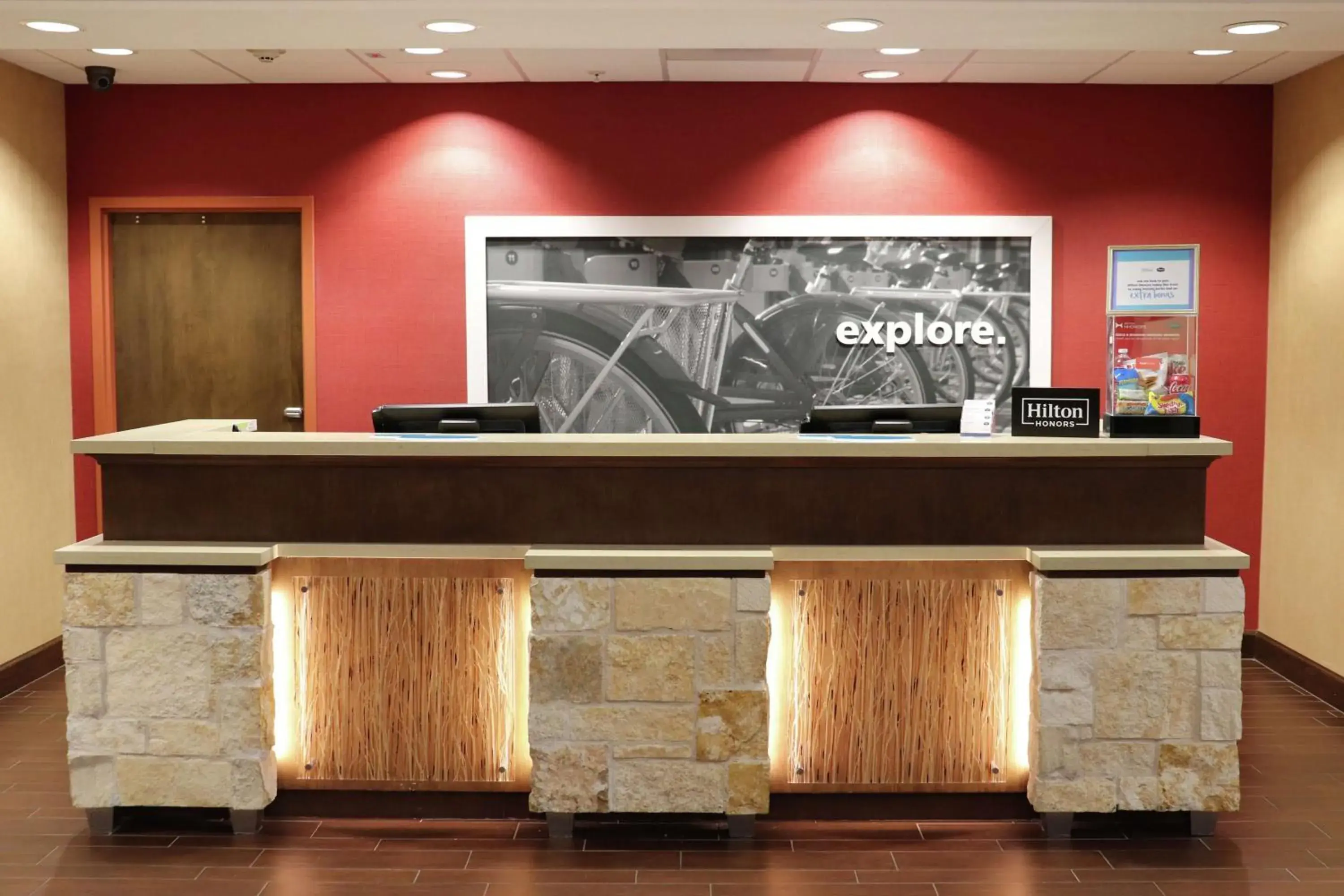 Lobby or reception in Hampton Inn Austin Oak Hill Lobby or reception in Hampton Inn Austin Oak Hill