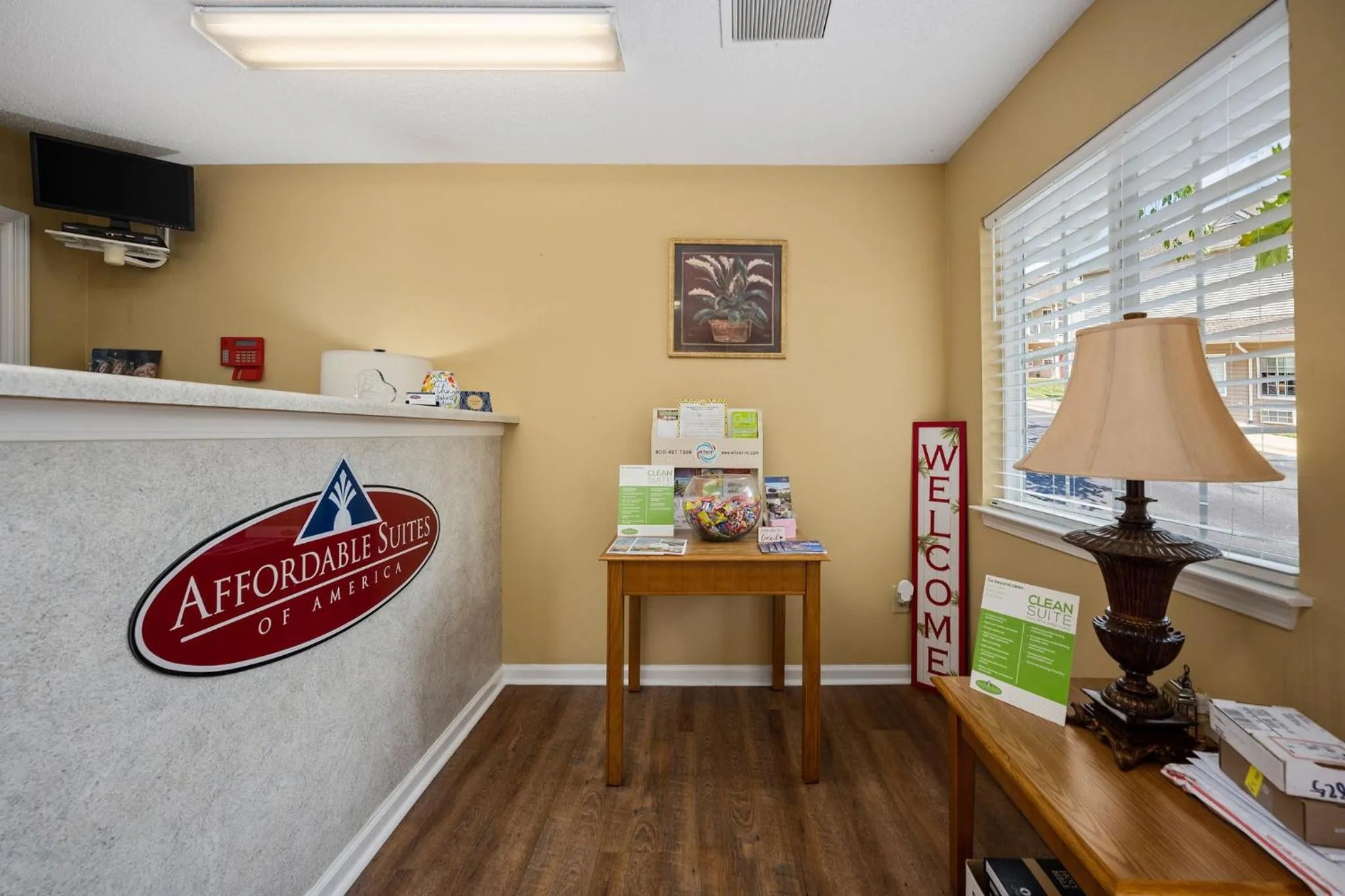 Lobby or reception in Affordable Suites Wilson