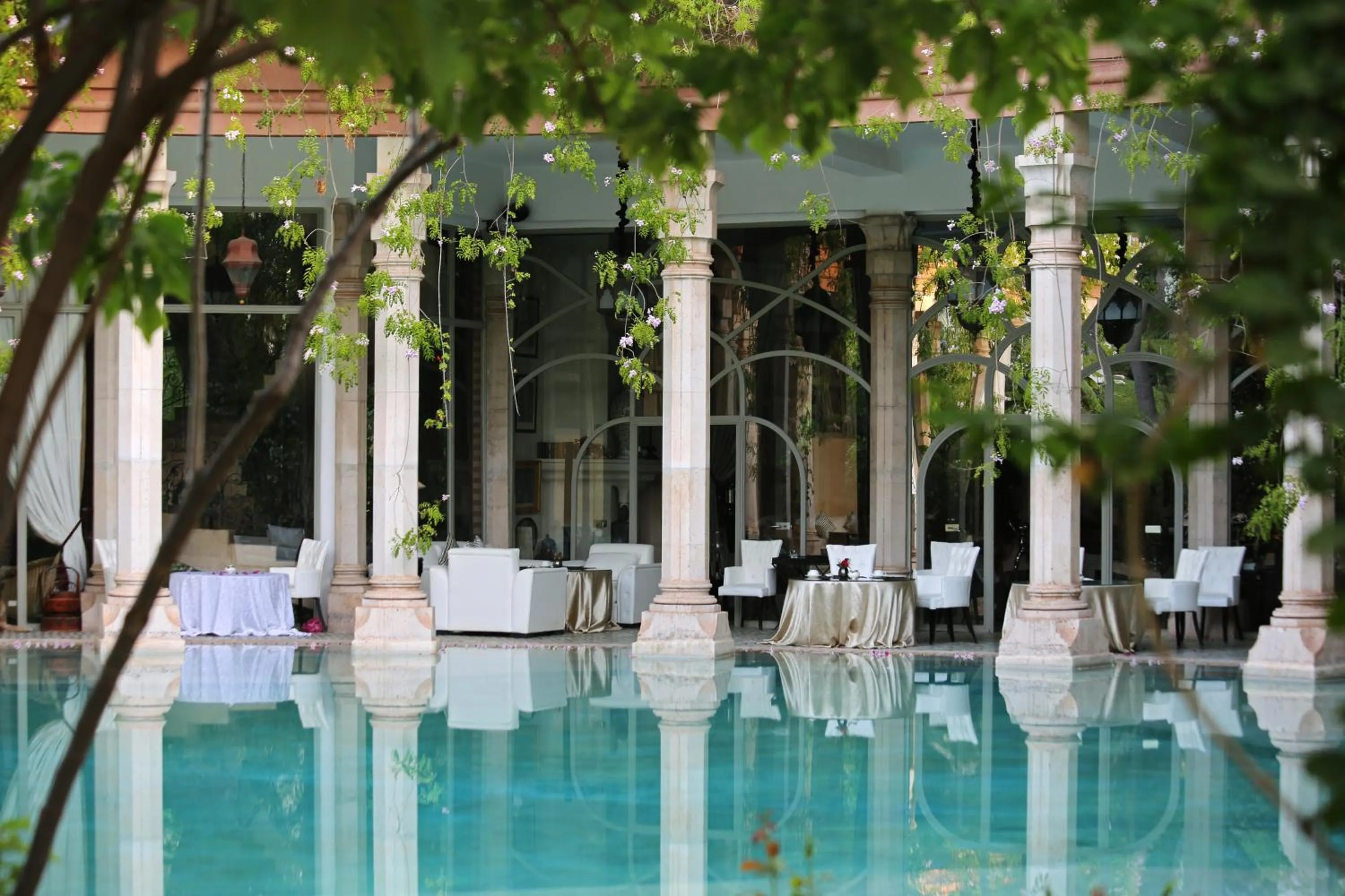 Swimming pool in Le Palais Rhoul and Spa