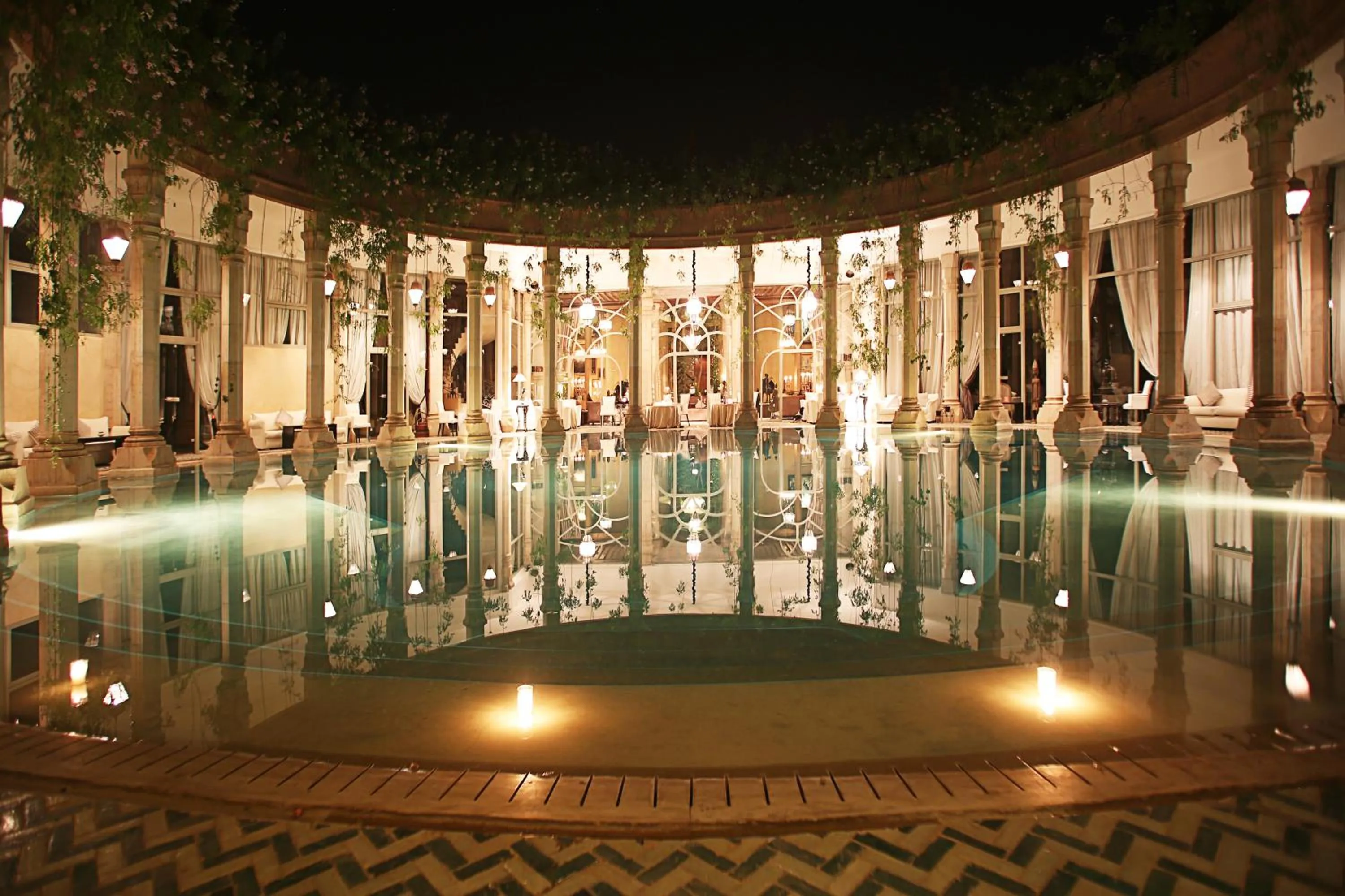 Swimming pool in Le Palais Rhoul and Spa