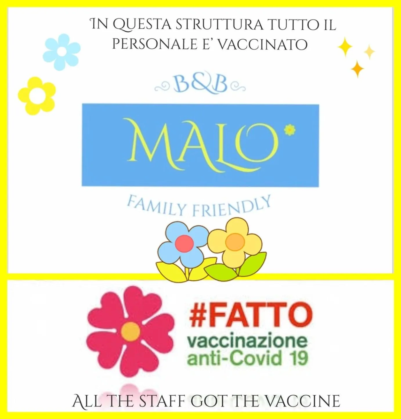 Logo/Certificate/Sign in B&B MaLò Family Friendly