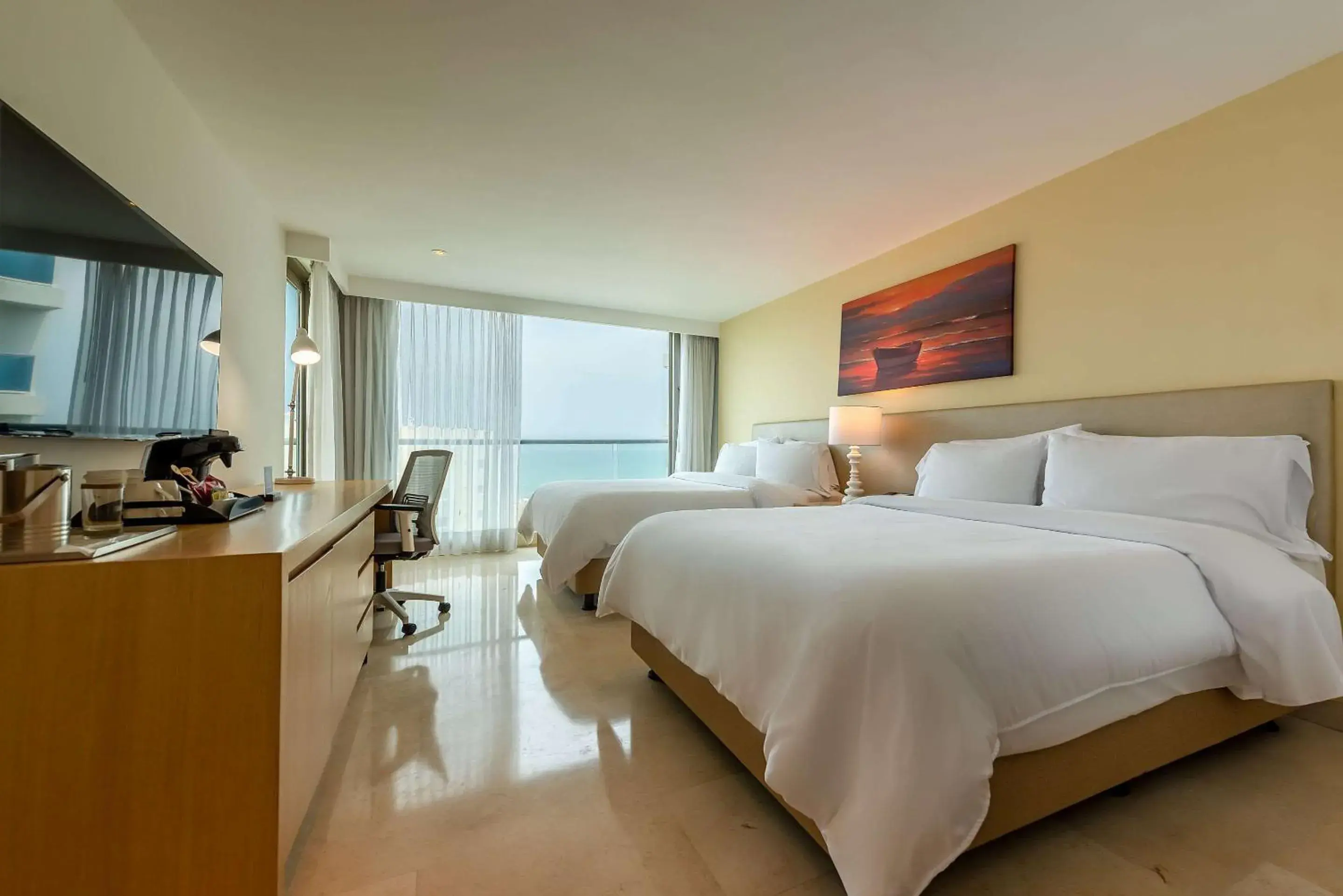 Bedroom, Bed in Radisson Cartagena Ocean Pavillion Hotel Bedroom, Bed in Radisson Cartagena Ocean Pavillion Hotel