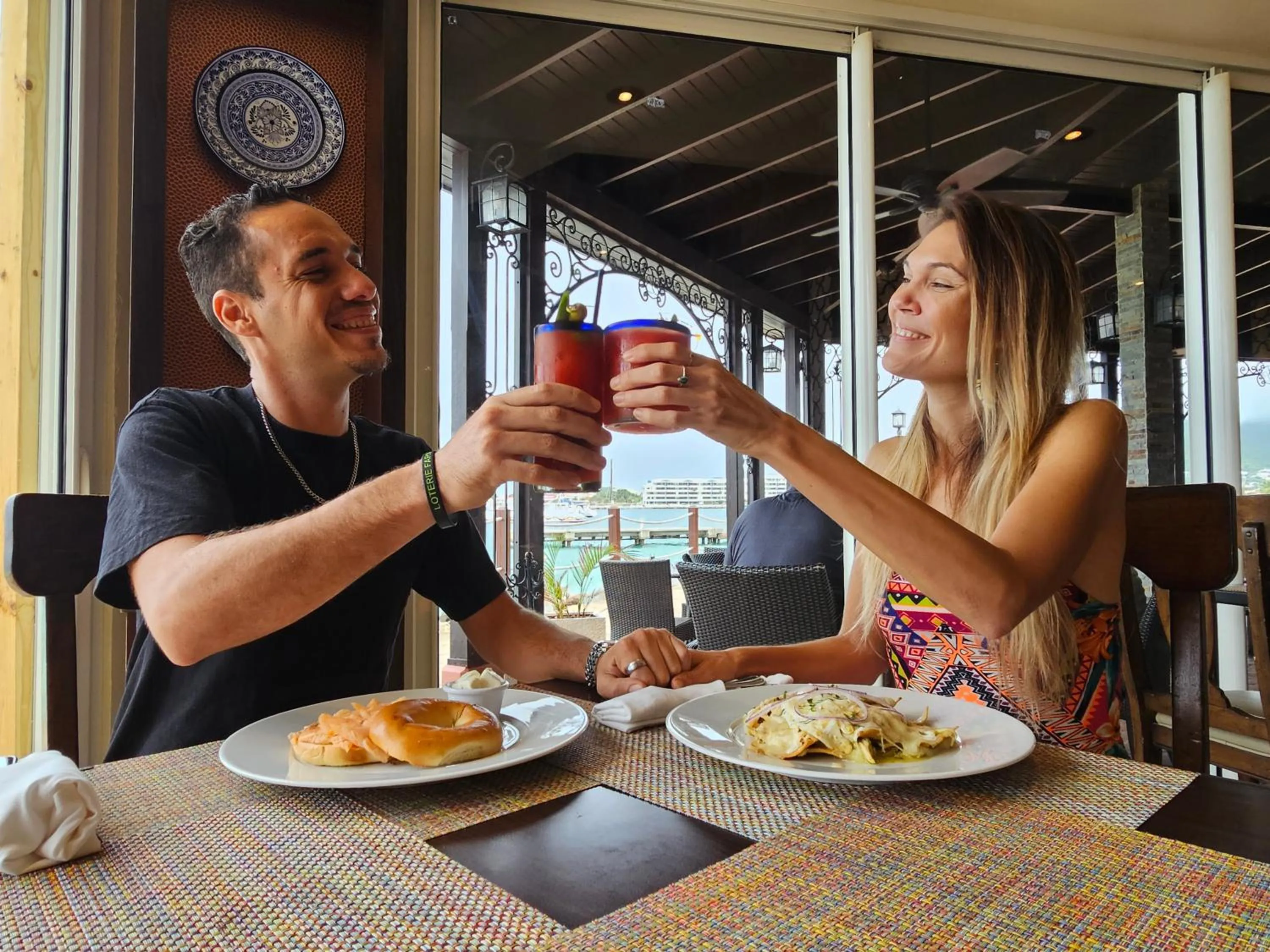 Lunch in Simpson Bay Resort Marina & Spa