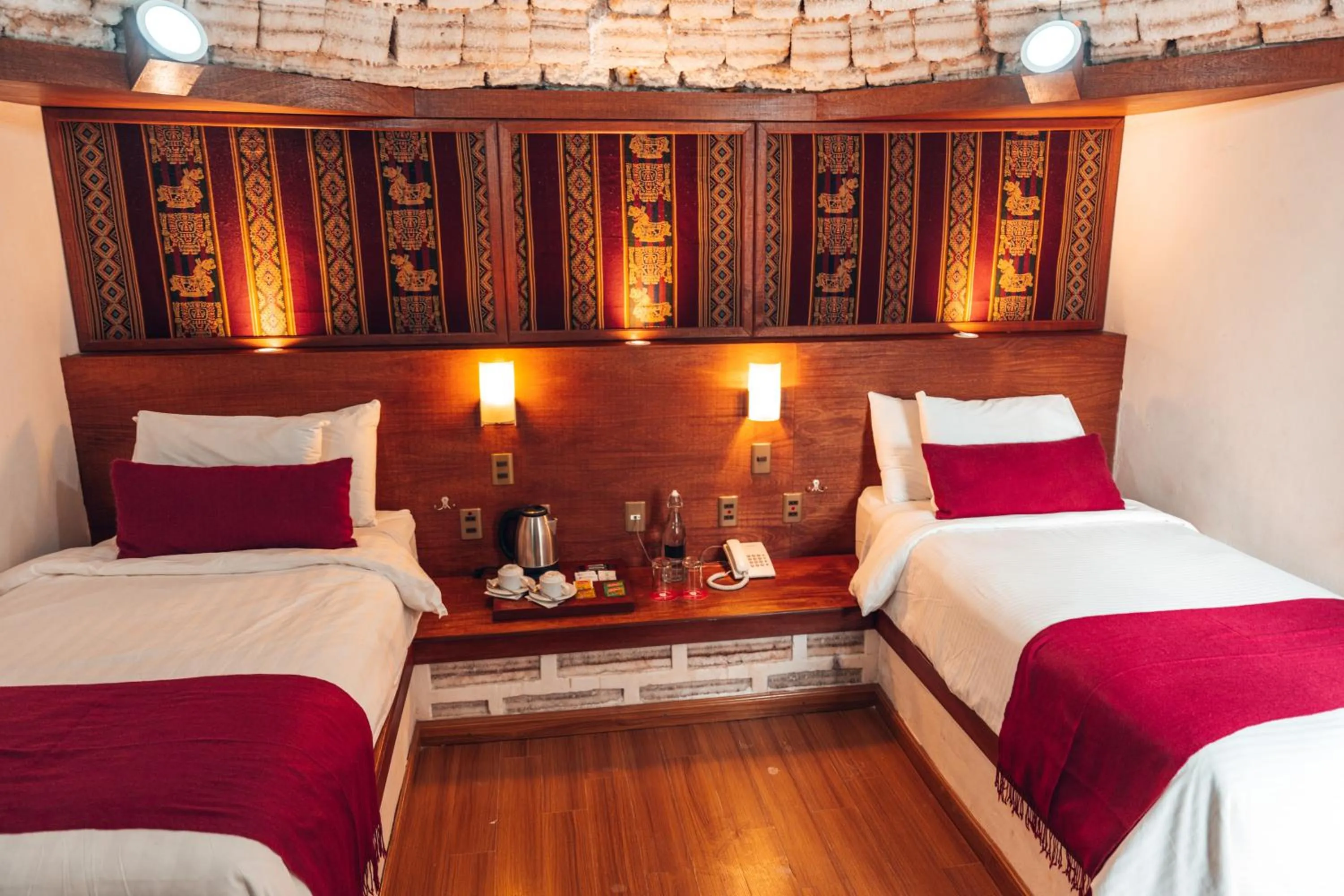 Bed in Hotel Palacio de Sal