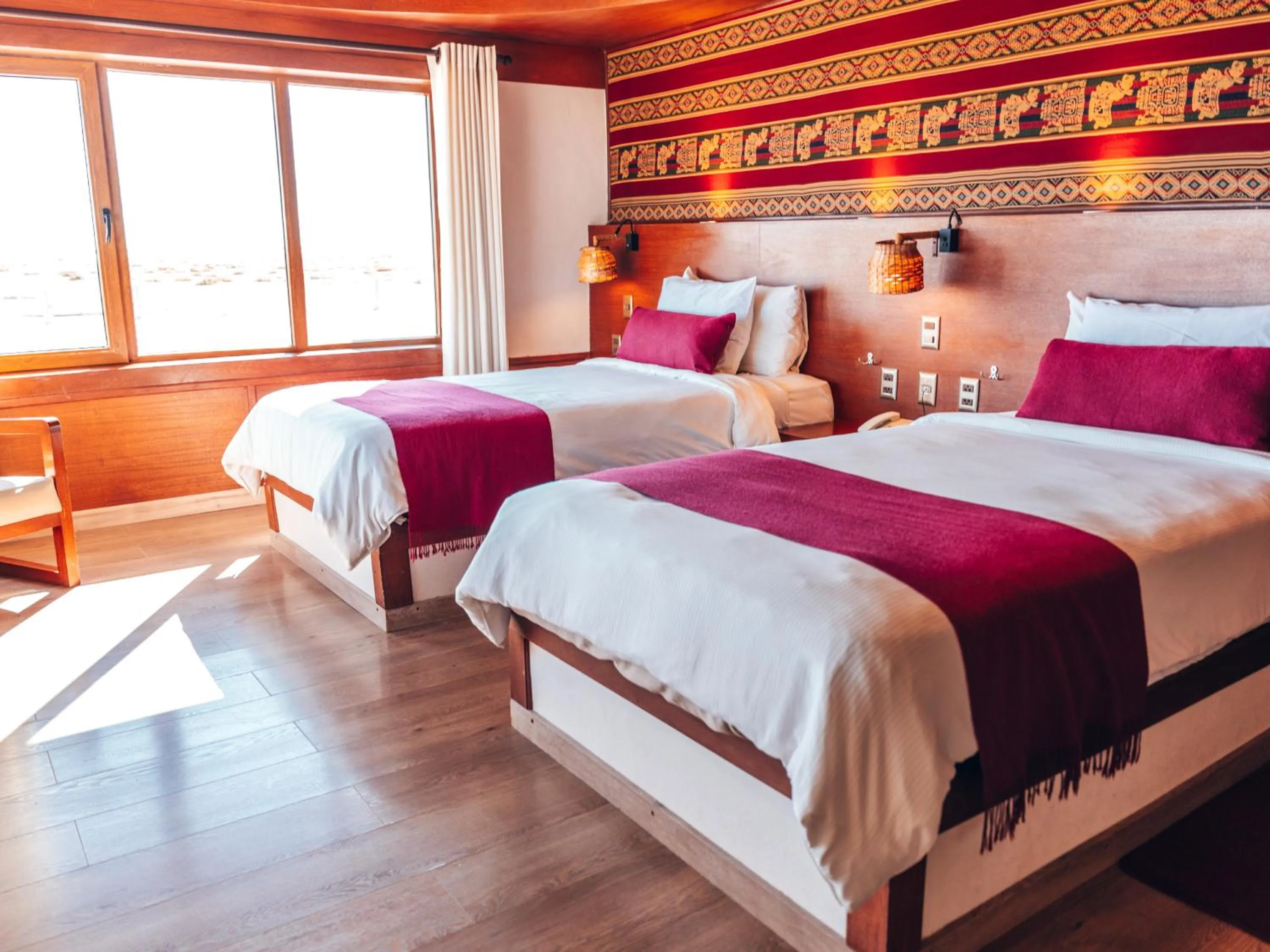 Bed in Hotel Palacio de Sal