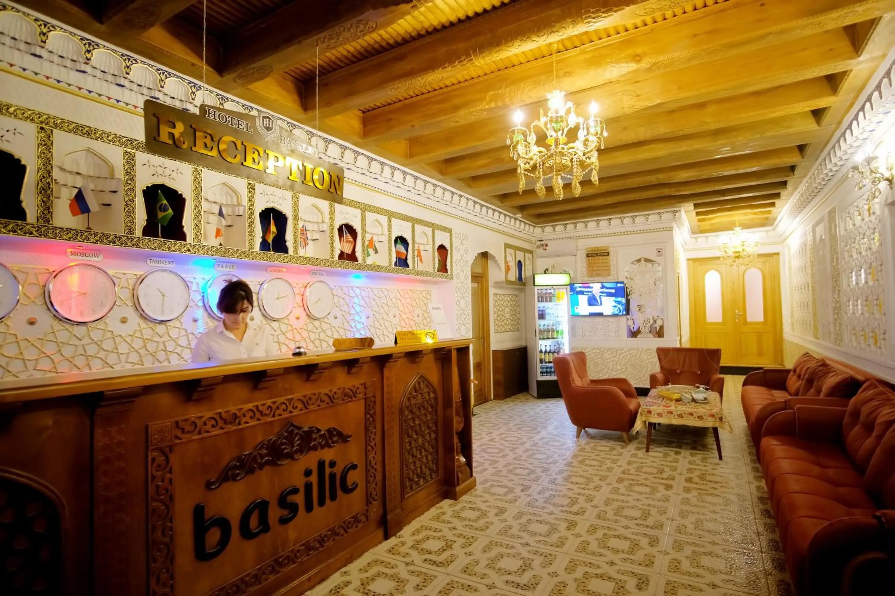 Lobby or reception in Basilic Boutique Hotel