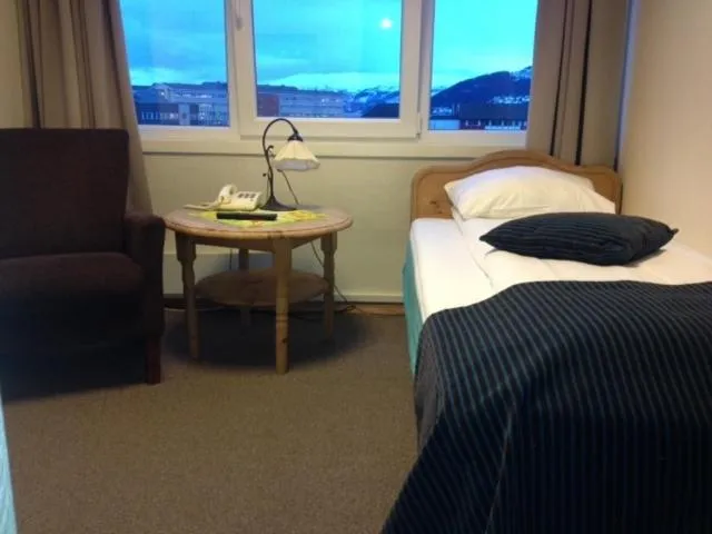 Bed in Hotel Svartisen
