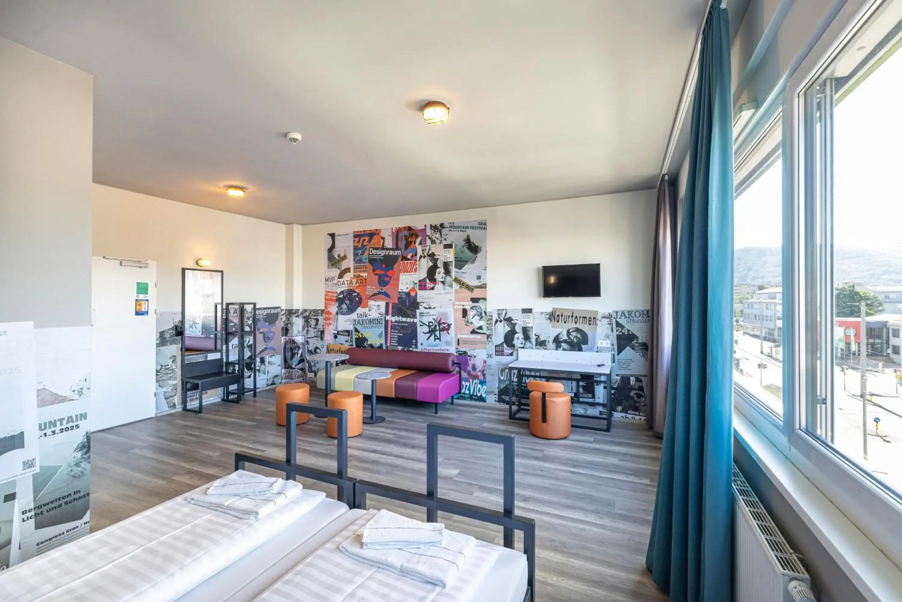 City view in a&o Graz Hauptbahnhof City view in a&o Graz Hauptbahnhof