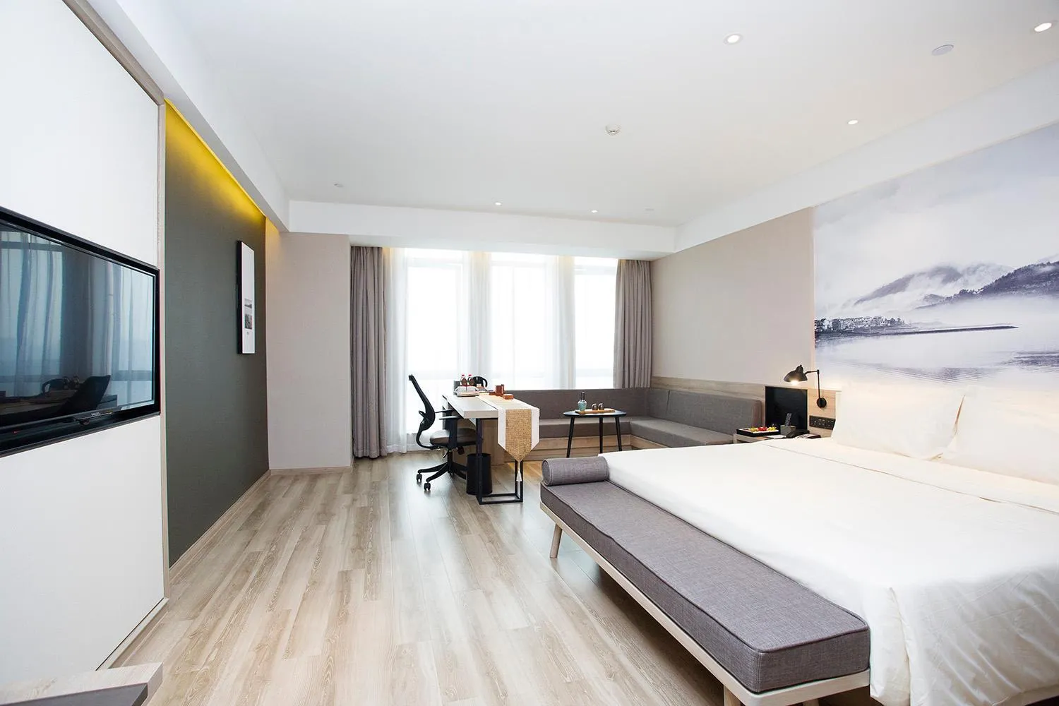 Bedroom, Bed in Atour Hotel Hangzhou Jinsha Lake