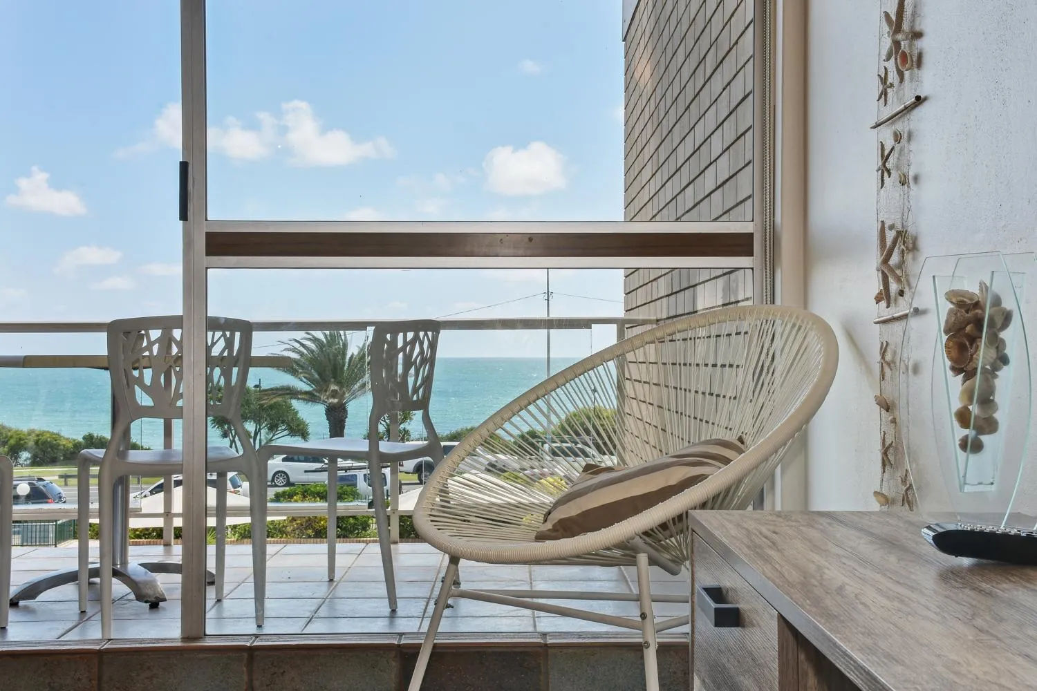 Patio in 2 Bedroom Top Floor Unit - Ocean Views and Pool- Headlands Resort