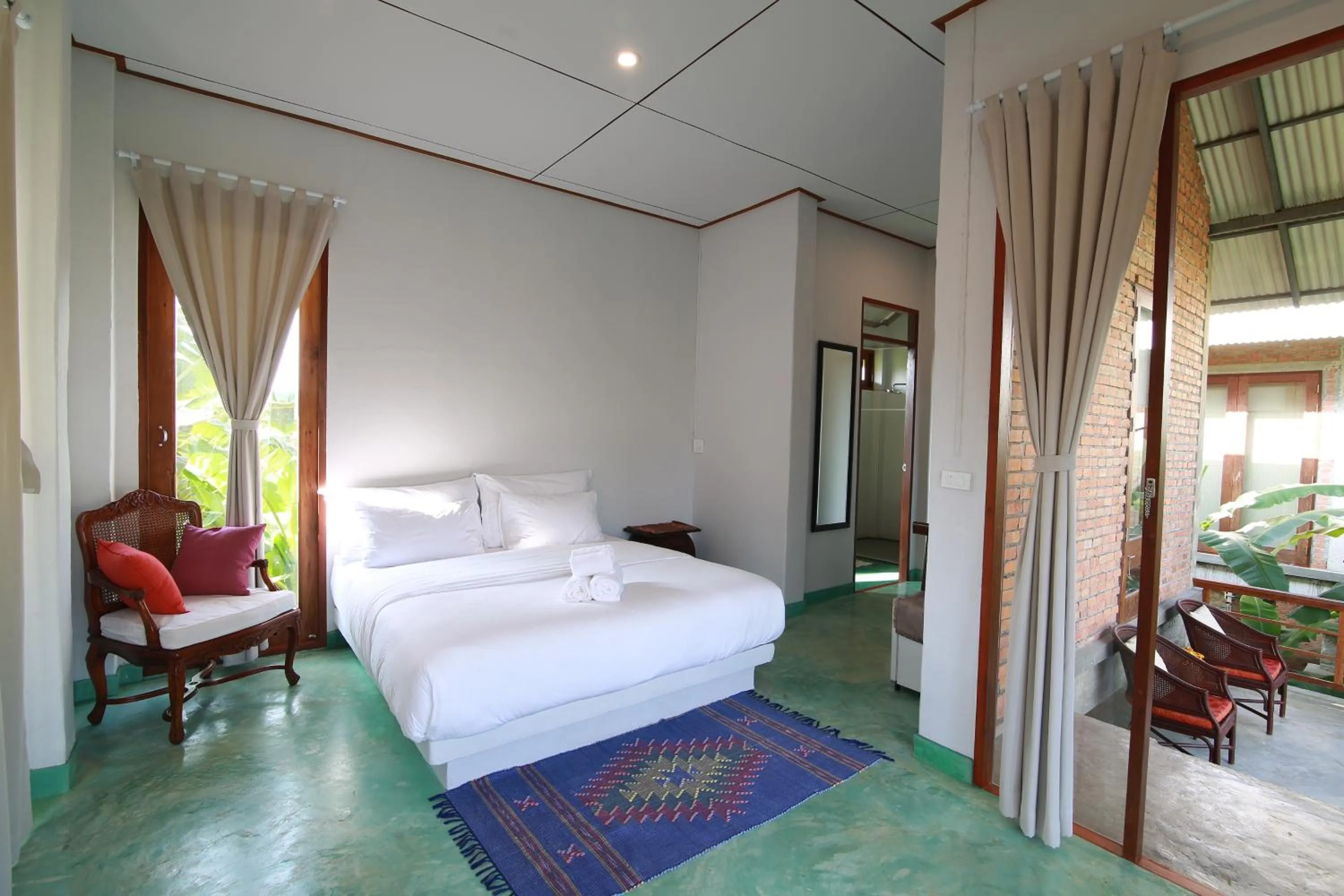 Bedroom, Bed in BaanSuk Sukhothai Resort