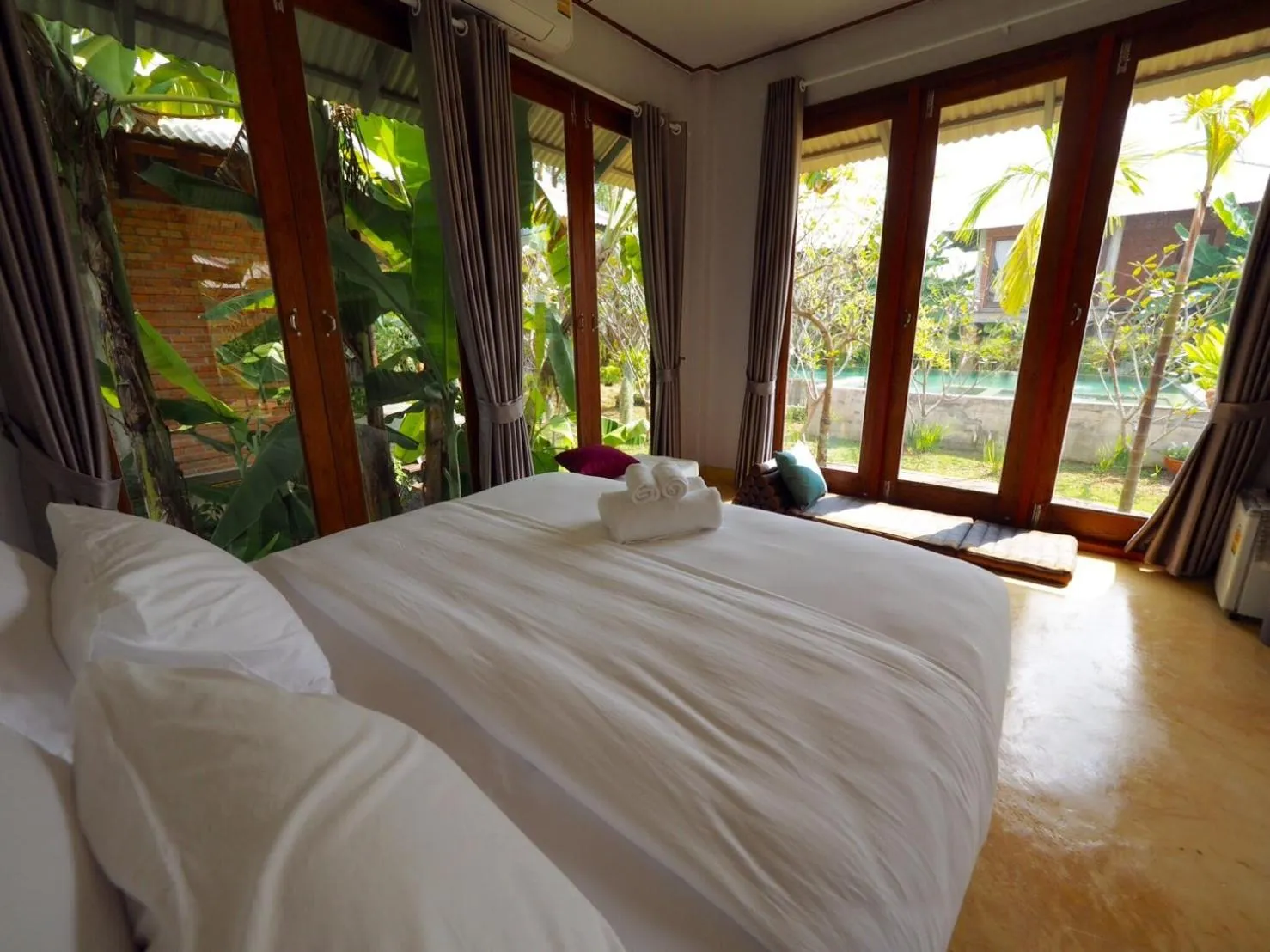 Bedroom, Bed in BaanSuk Sukhothai Resort