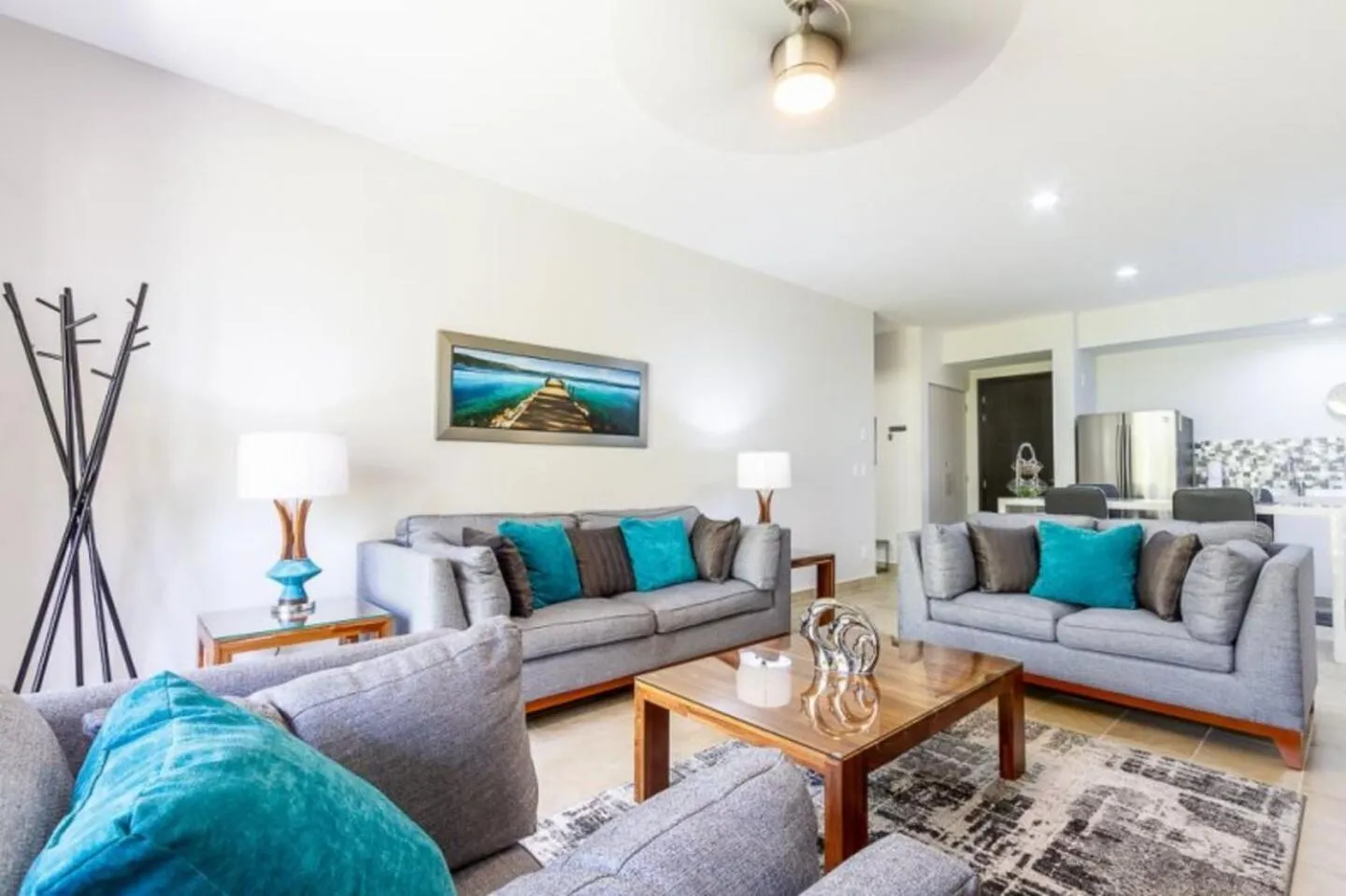 Living room in Ciudad Mayakoba Homes by Vimex