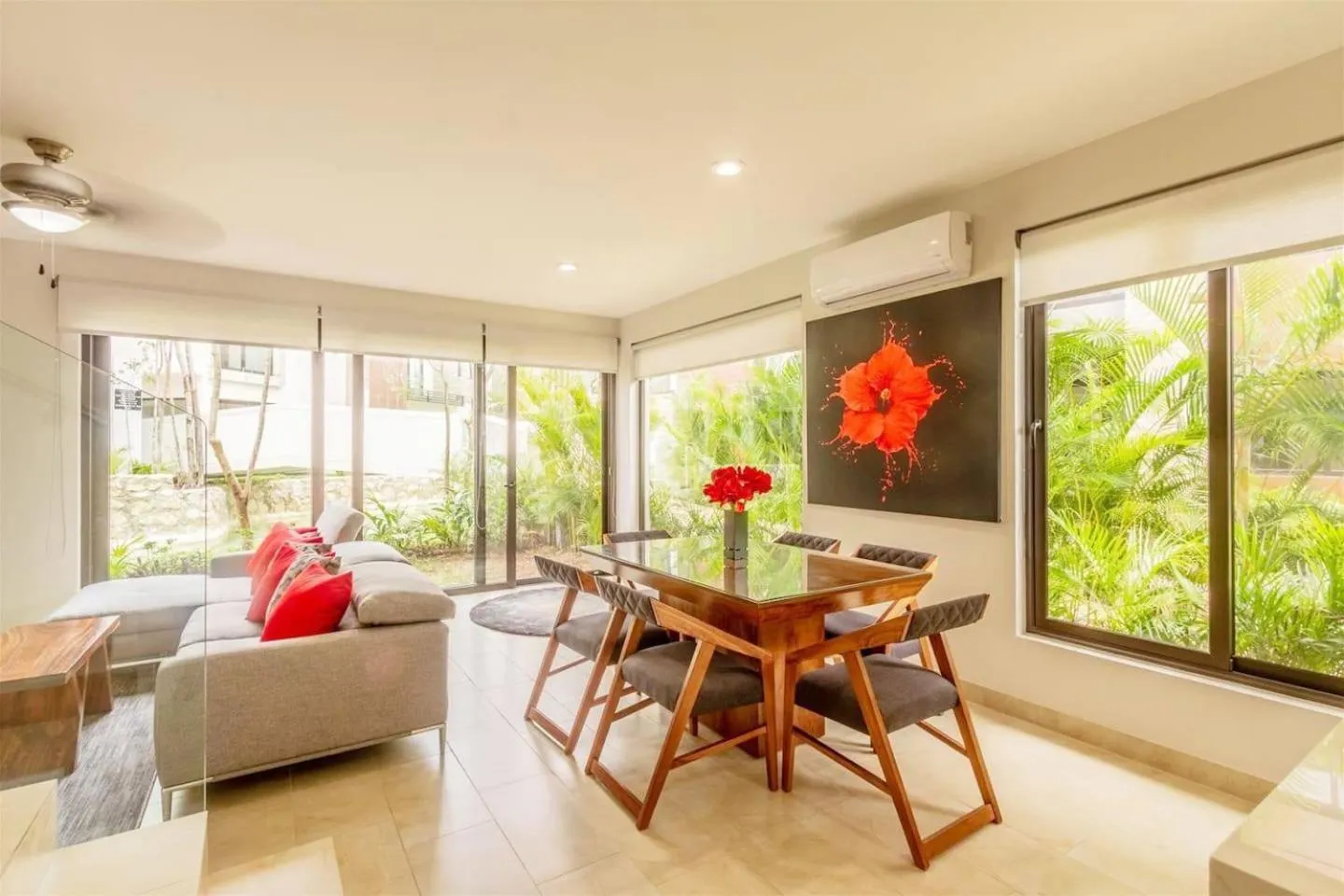 Living room in Ciudad Mayakoba Homes by Vimex