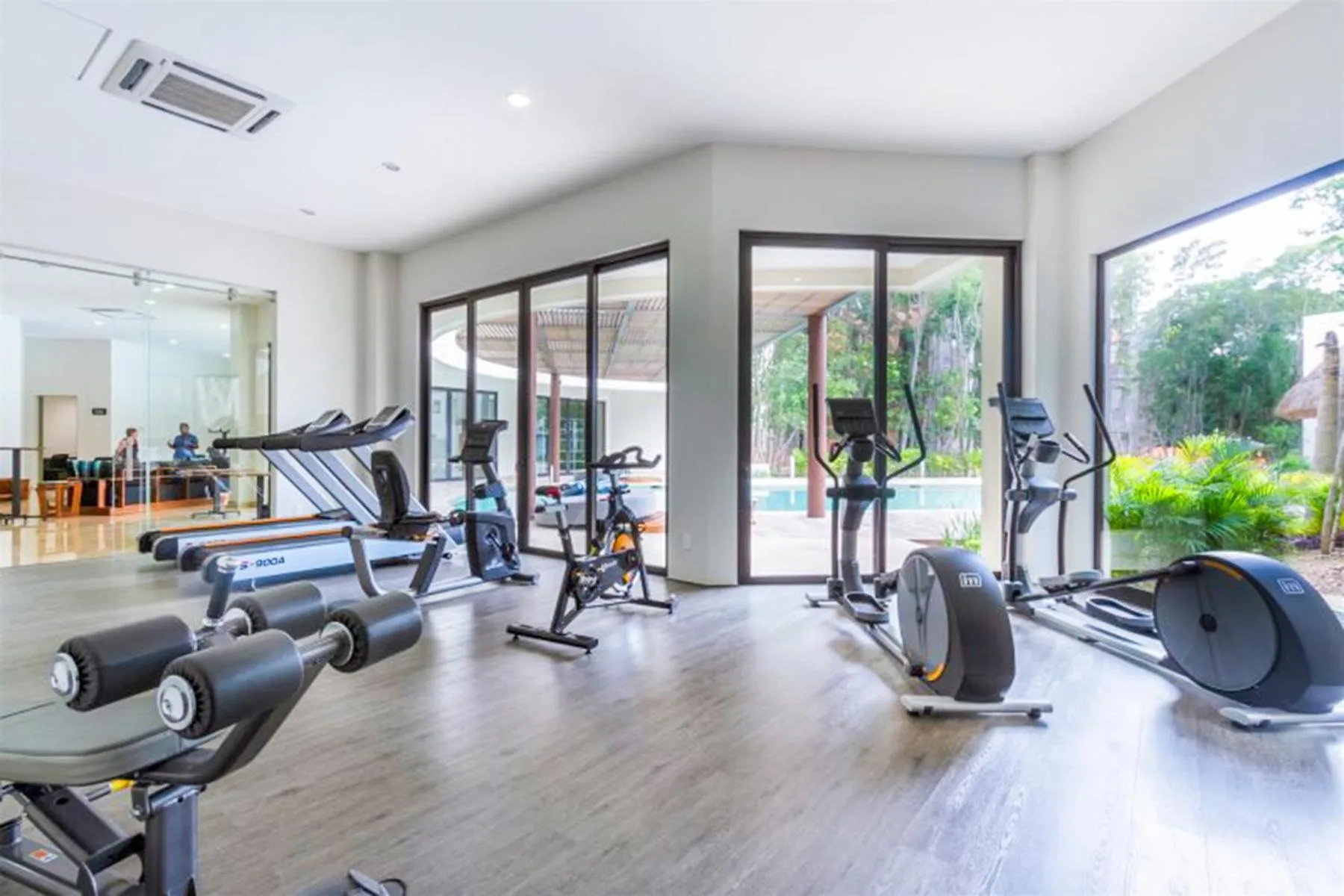 Fitness centre/facilities in Ciudad Mayakoba Homes by Vimex