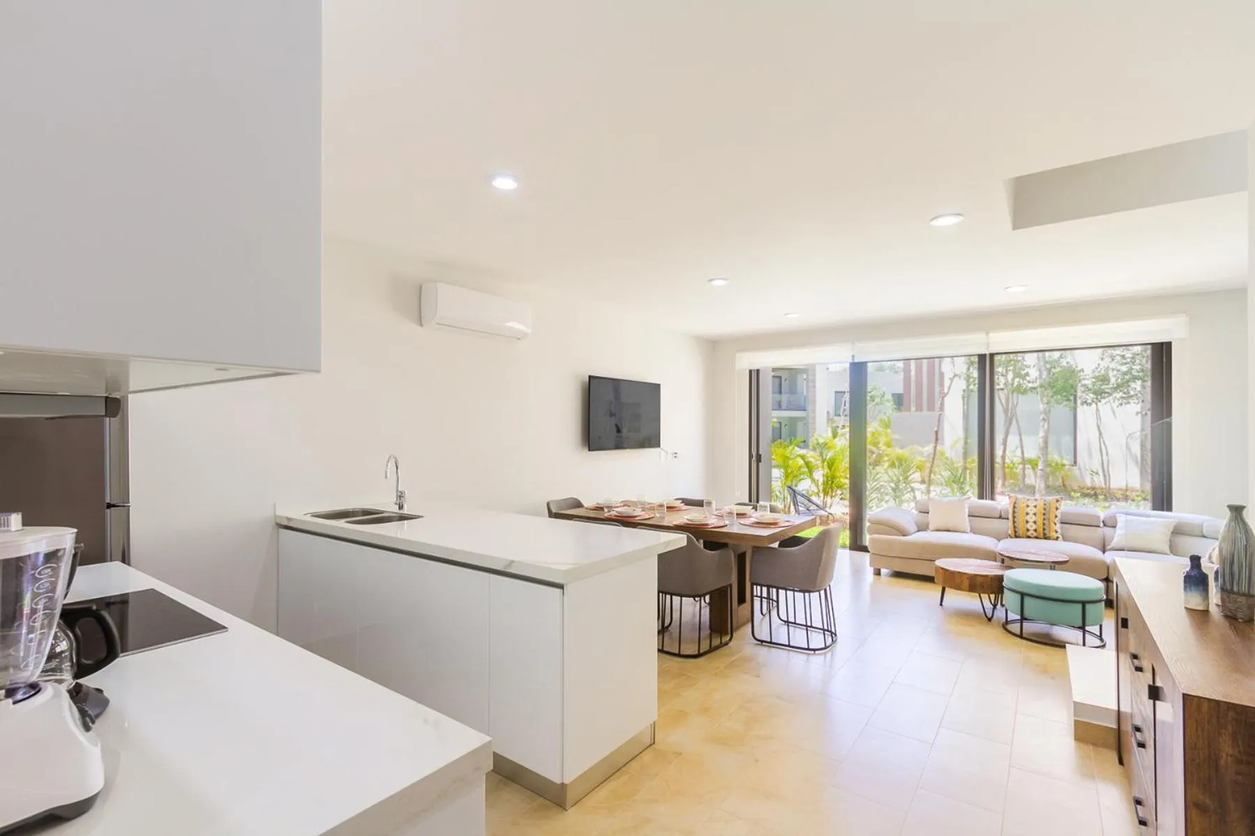 Living room in Ciudad Mayakoba Homes by Vimex