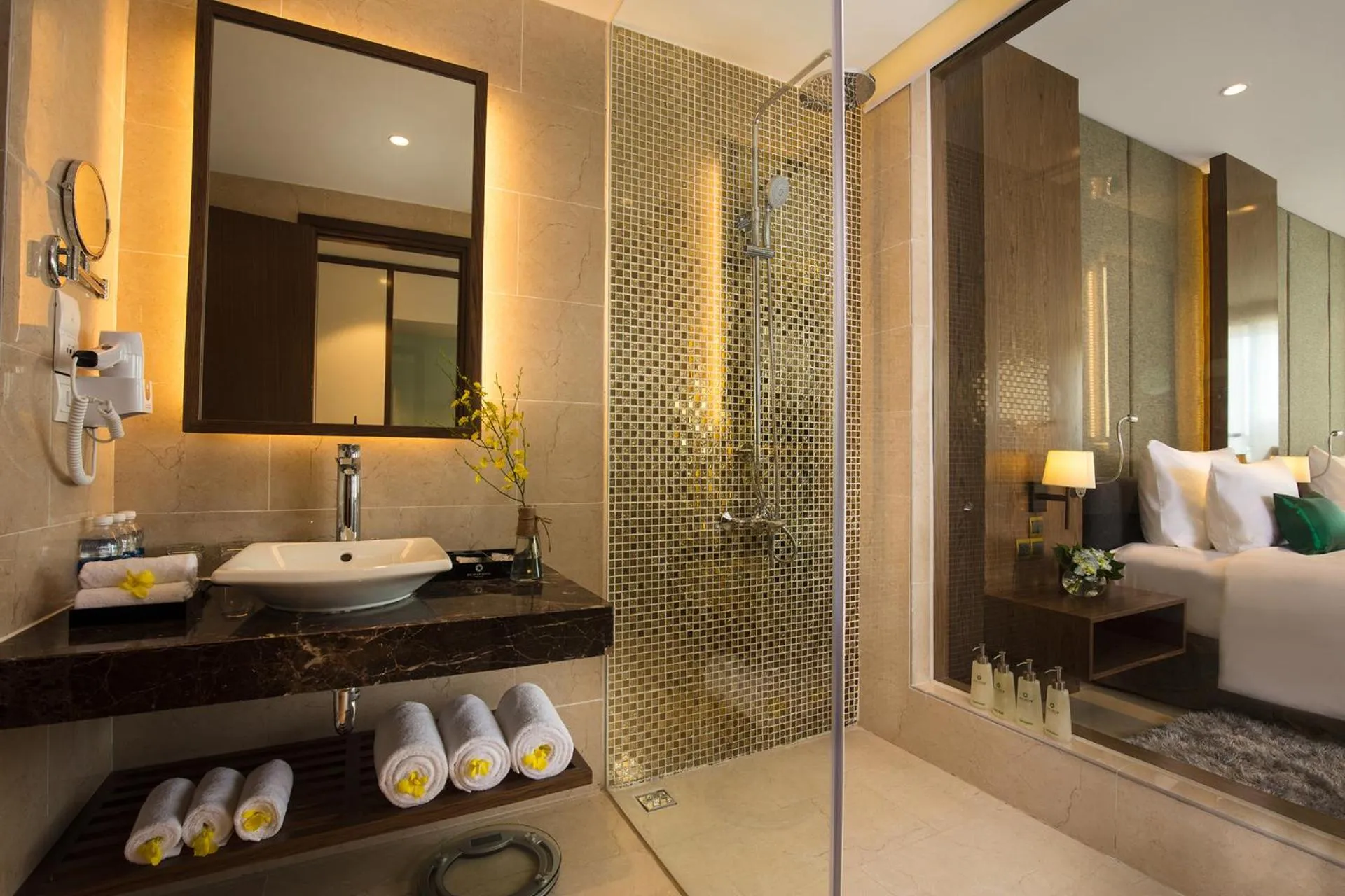 Bathroom, Bed in DIC Star Hotels & Resorts Vinh Phuc