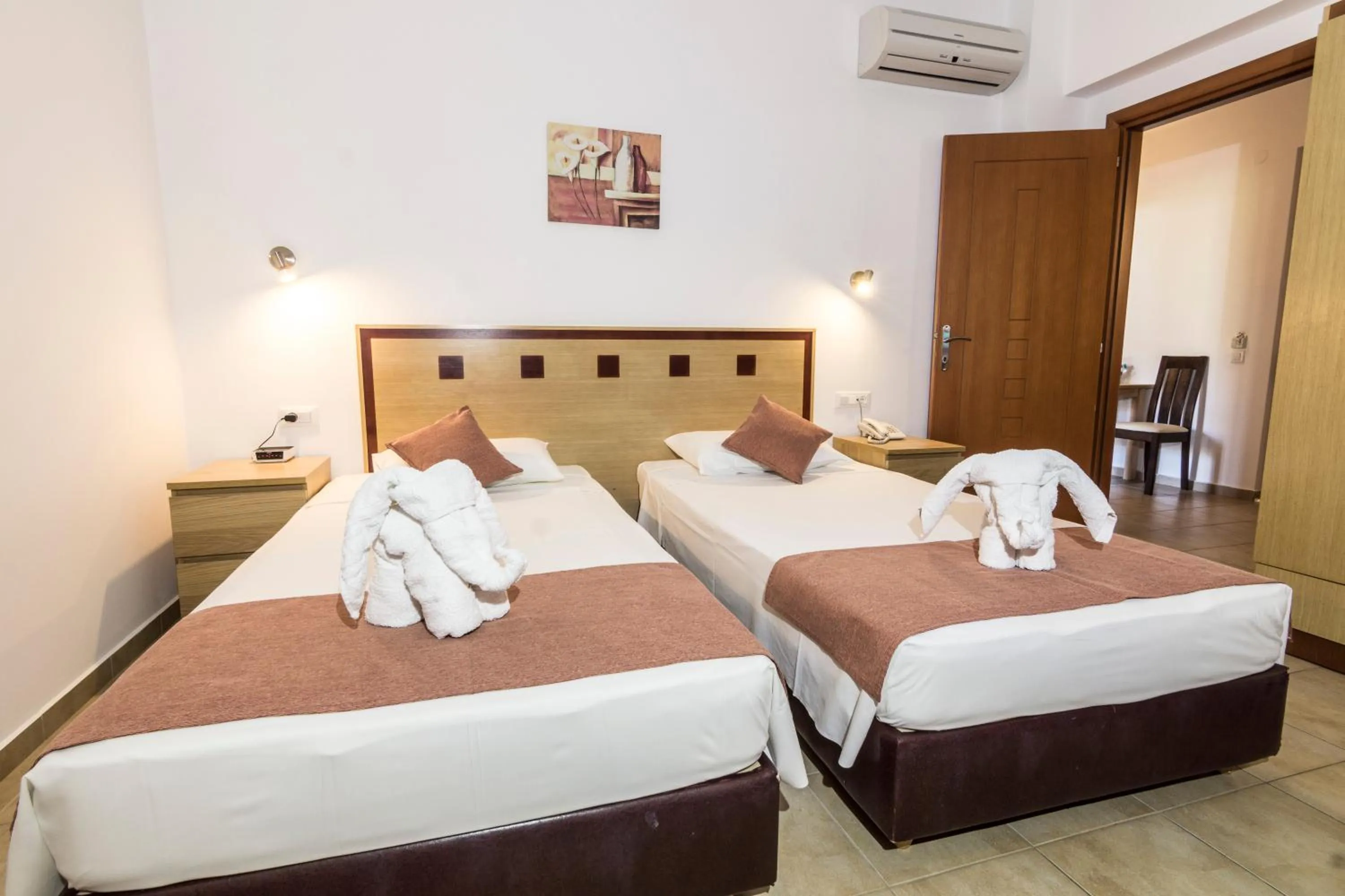 Bed in Lindos Blue Sky