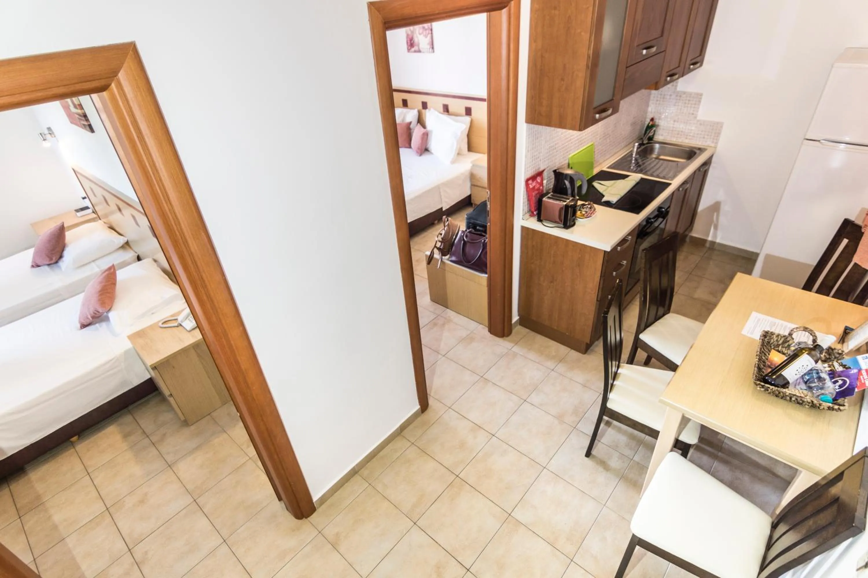 Bed in Lindos Blue Sky