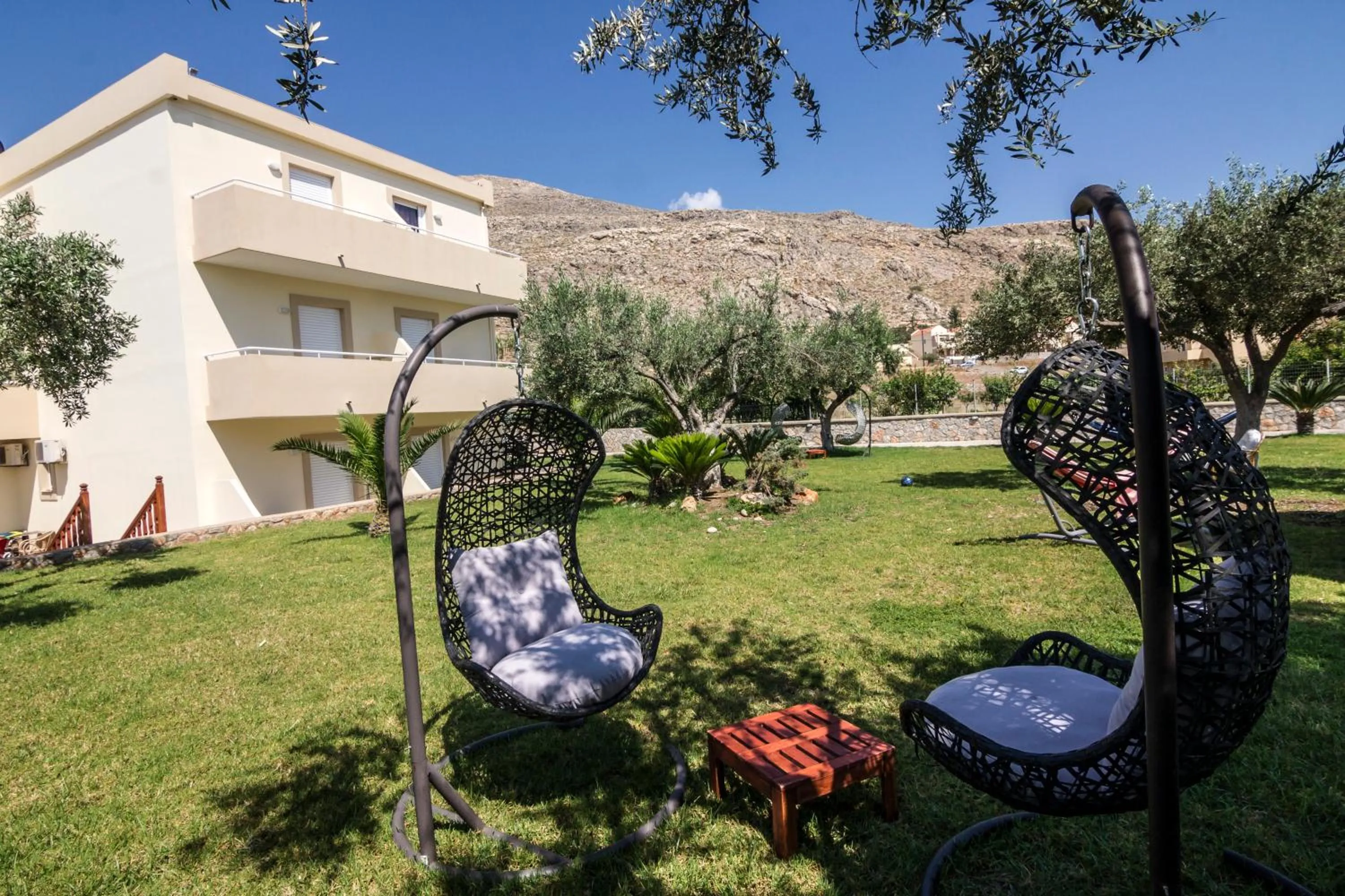 Garden in Lindos Blue Sky