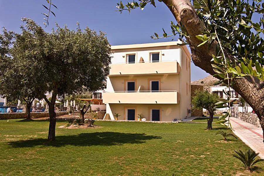Garden in Lindos Blue Sky