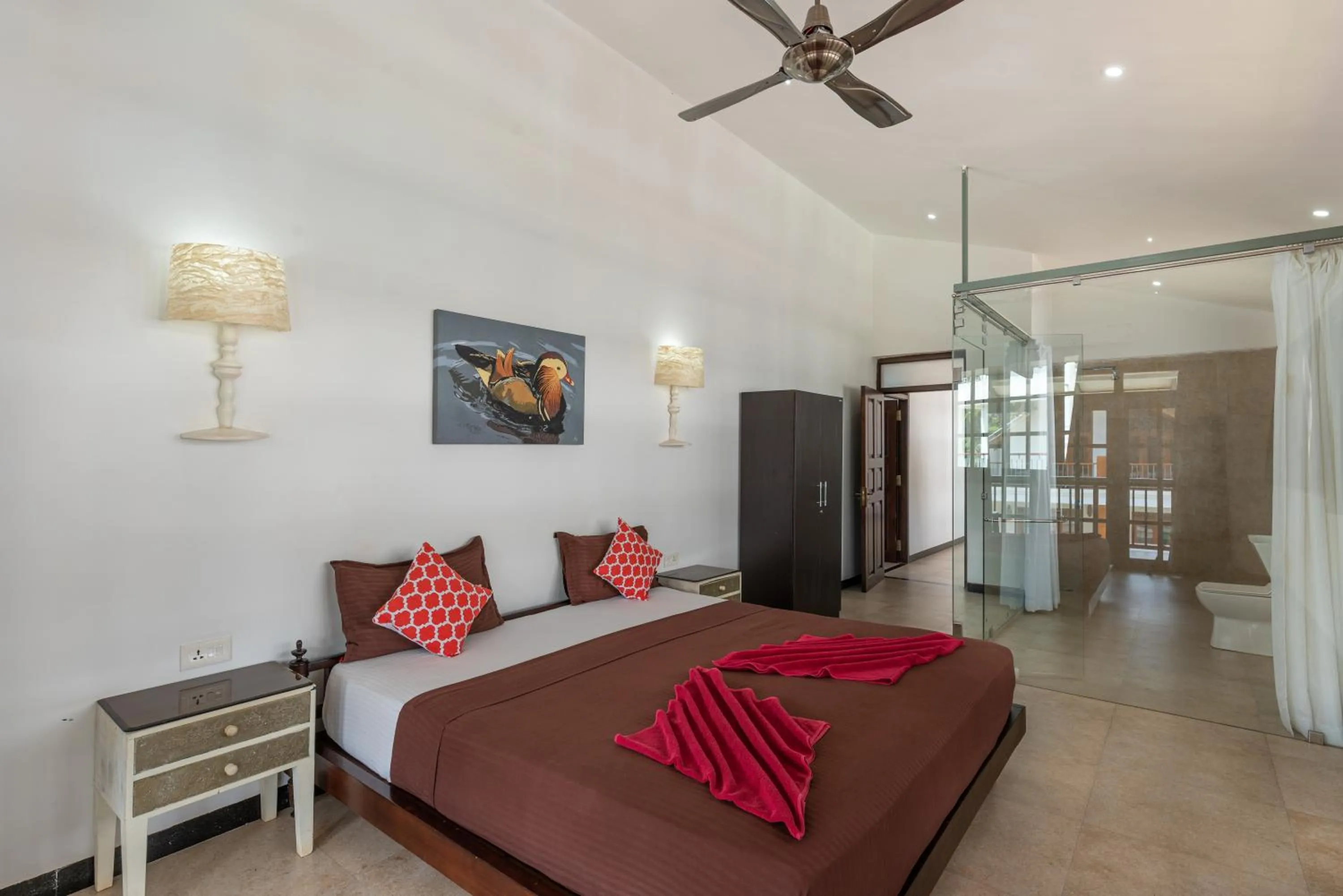 Bedroom, Bed in Villa Calangute Phase 12