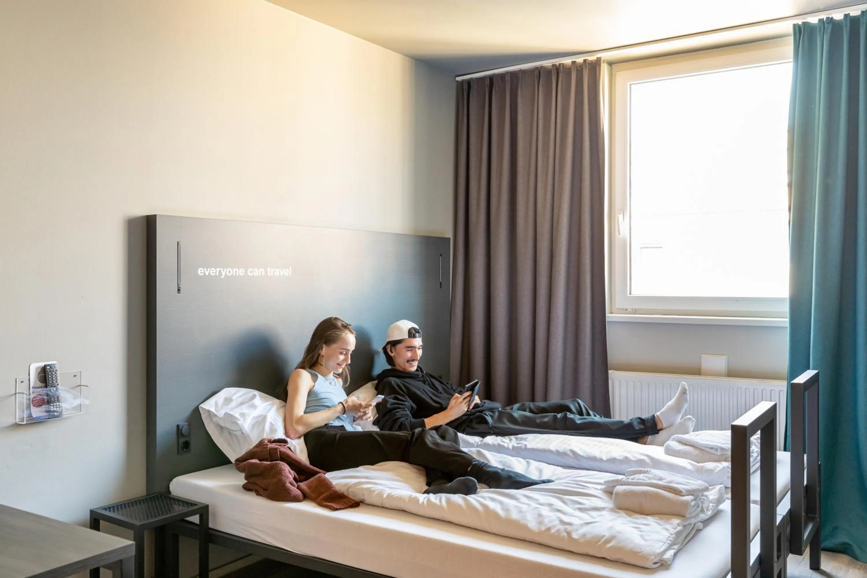 Photo of the whole room, Bed in a&o Wien Hauptbahnhof