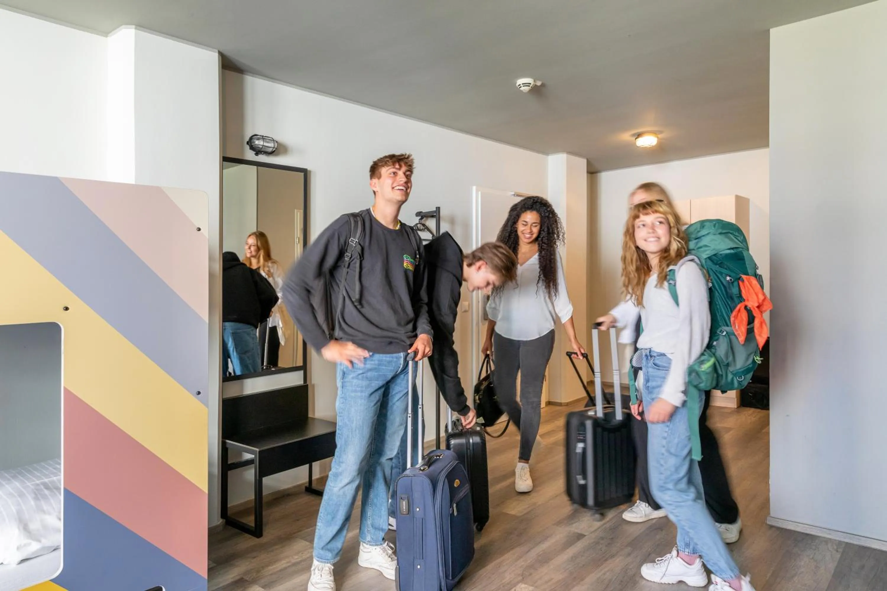 Photo of the whole room in a&o Wien Hauptbahnhof