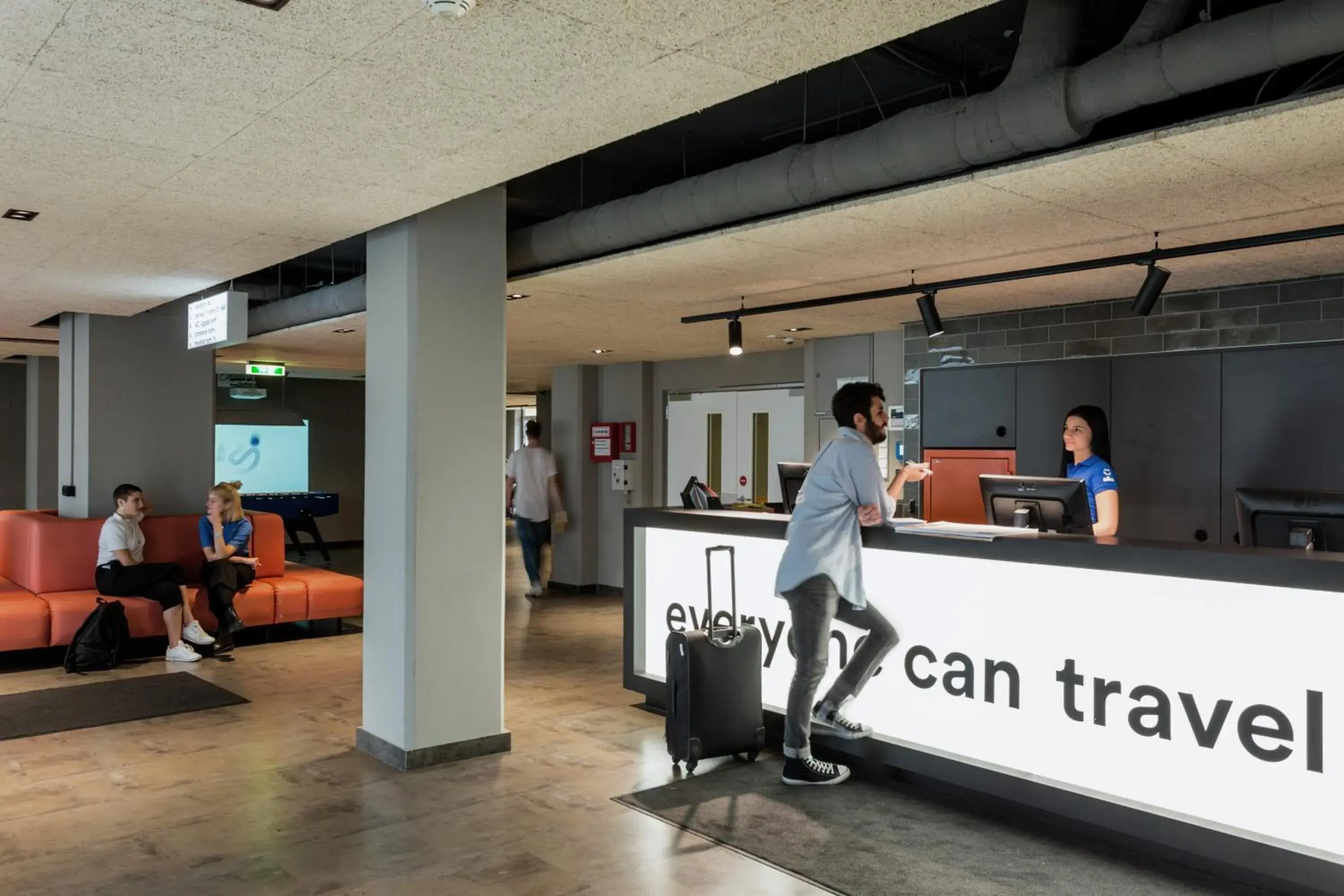 Lobby or reception in a&o Wien Hauptbahnhof Lobby or reception in a&o Wien Hauptbahnhof