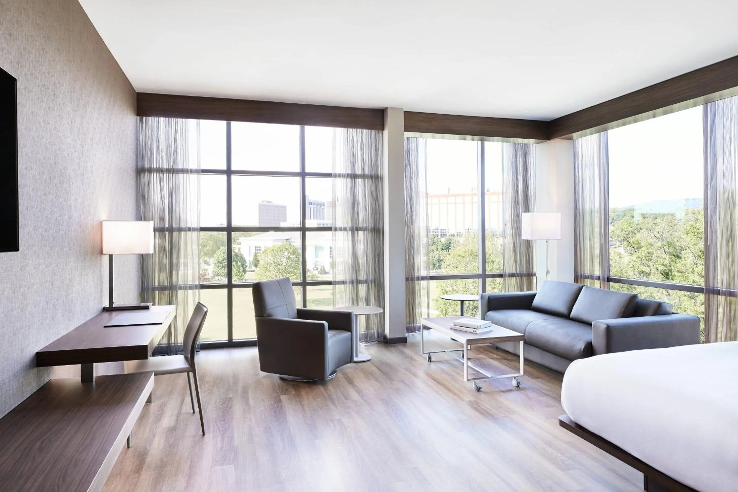 Photo of the whole room, Bed in AC Hotel by Marriott Huntsville Downtown