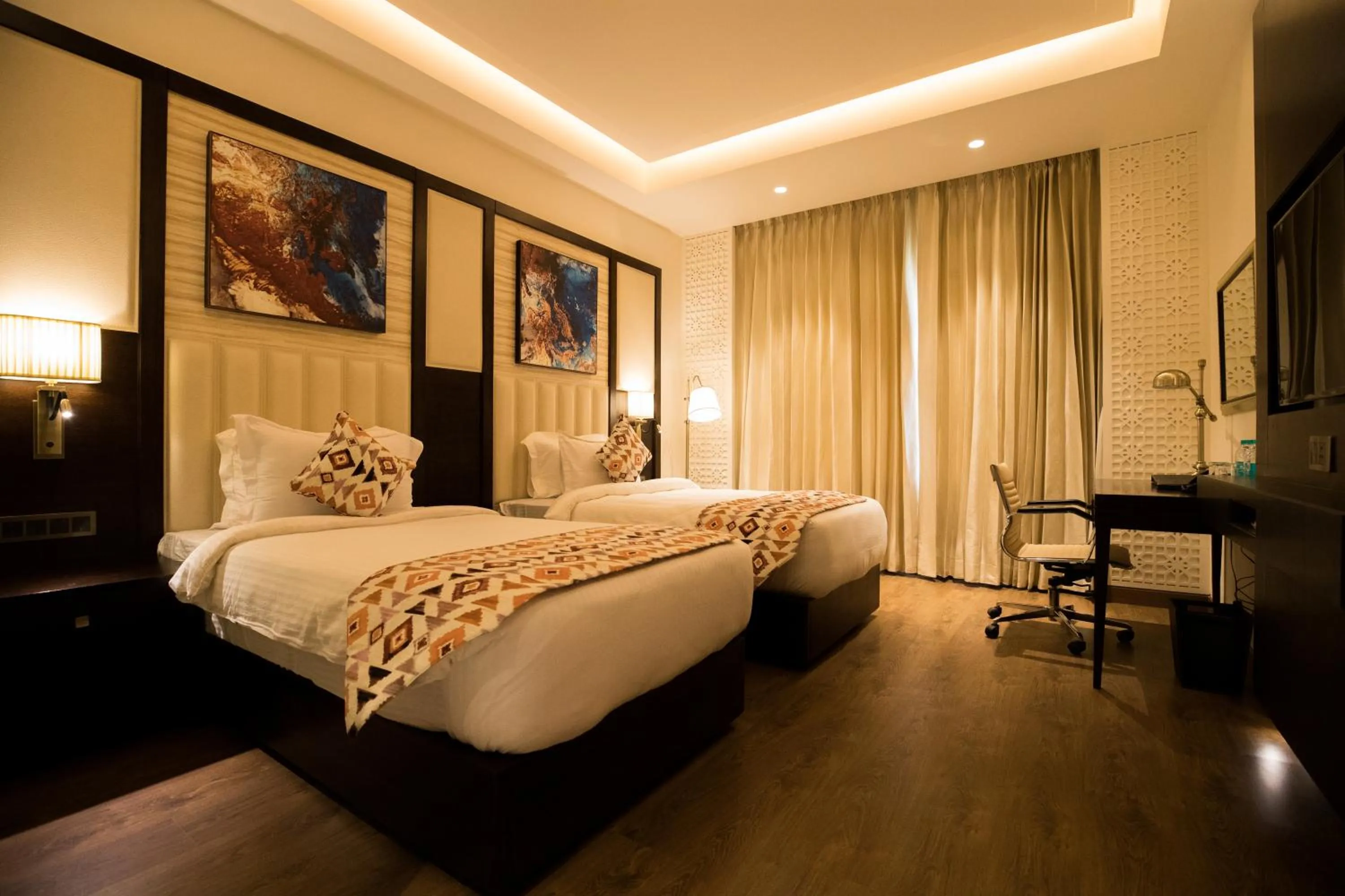 Photo of the whole room, Bed in Ramada by Wyndham Kapurthala