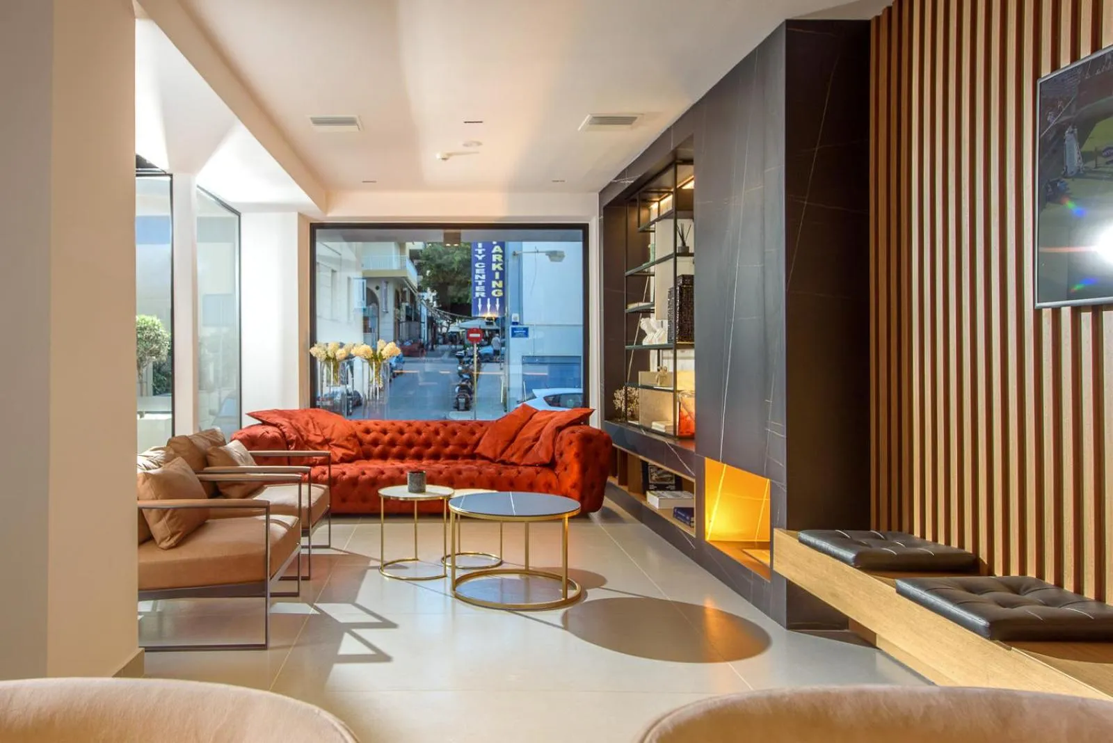 Lobby or reception in DOM Boutique Hotel