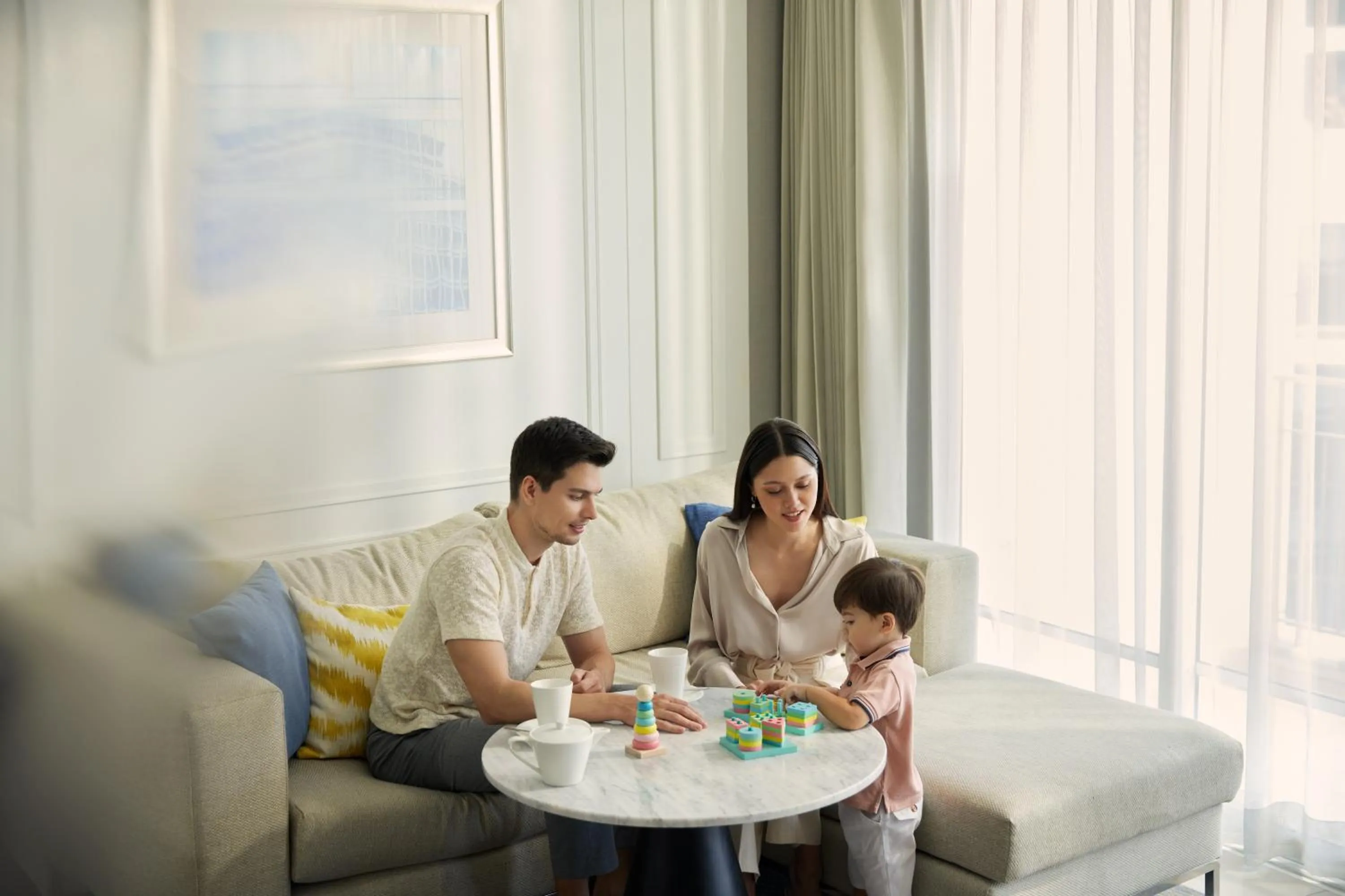 Living room in Dusit Suites Hotel Ratchadamri, Bangkok