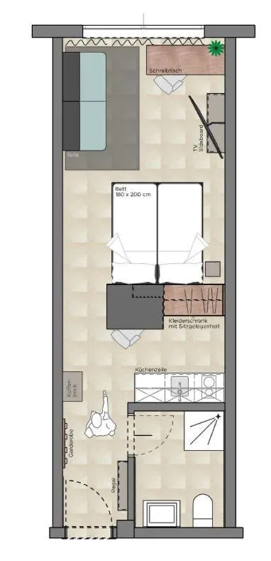 Floor plan in TT Aparthotel Neuhofen