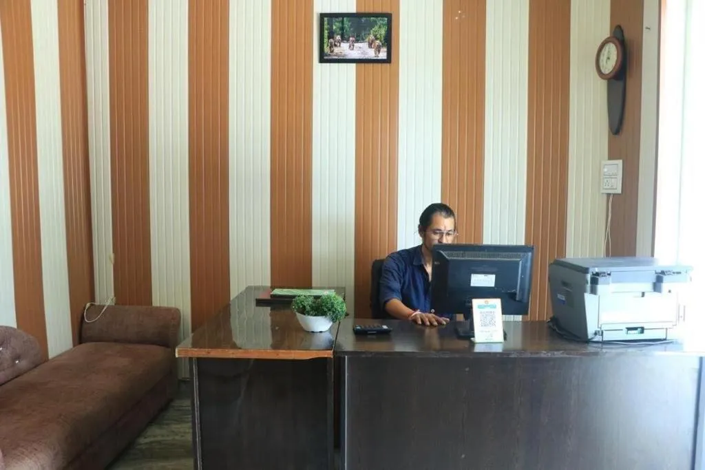 Lobby or reception in Hotel O Corbett Farm Homestay