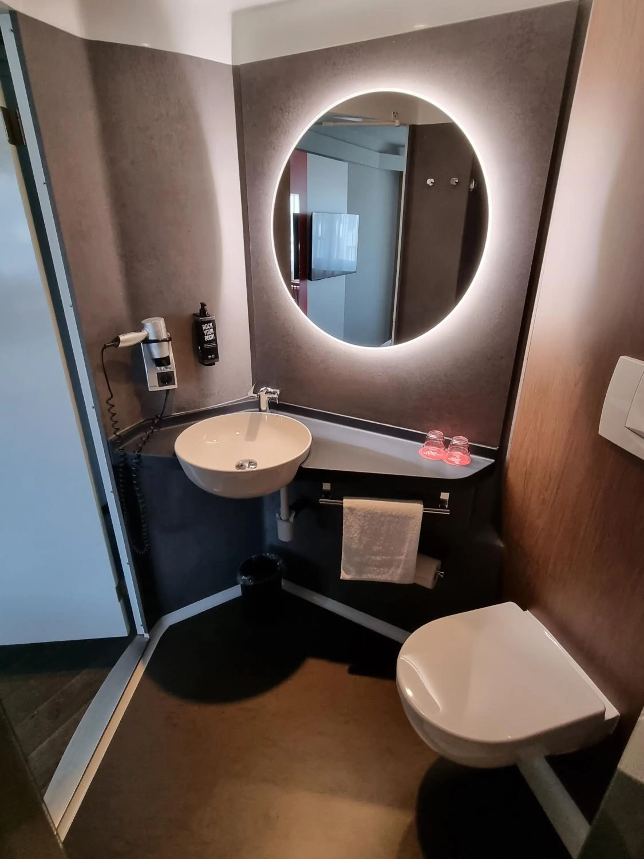 Toilet in ibis Luebeck City