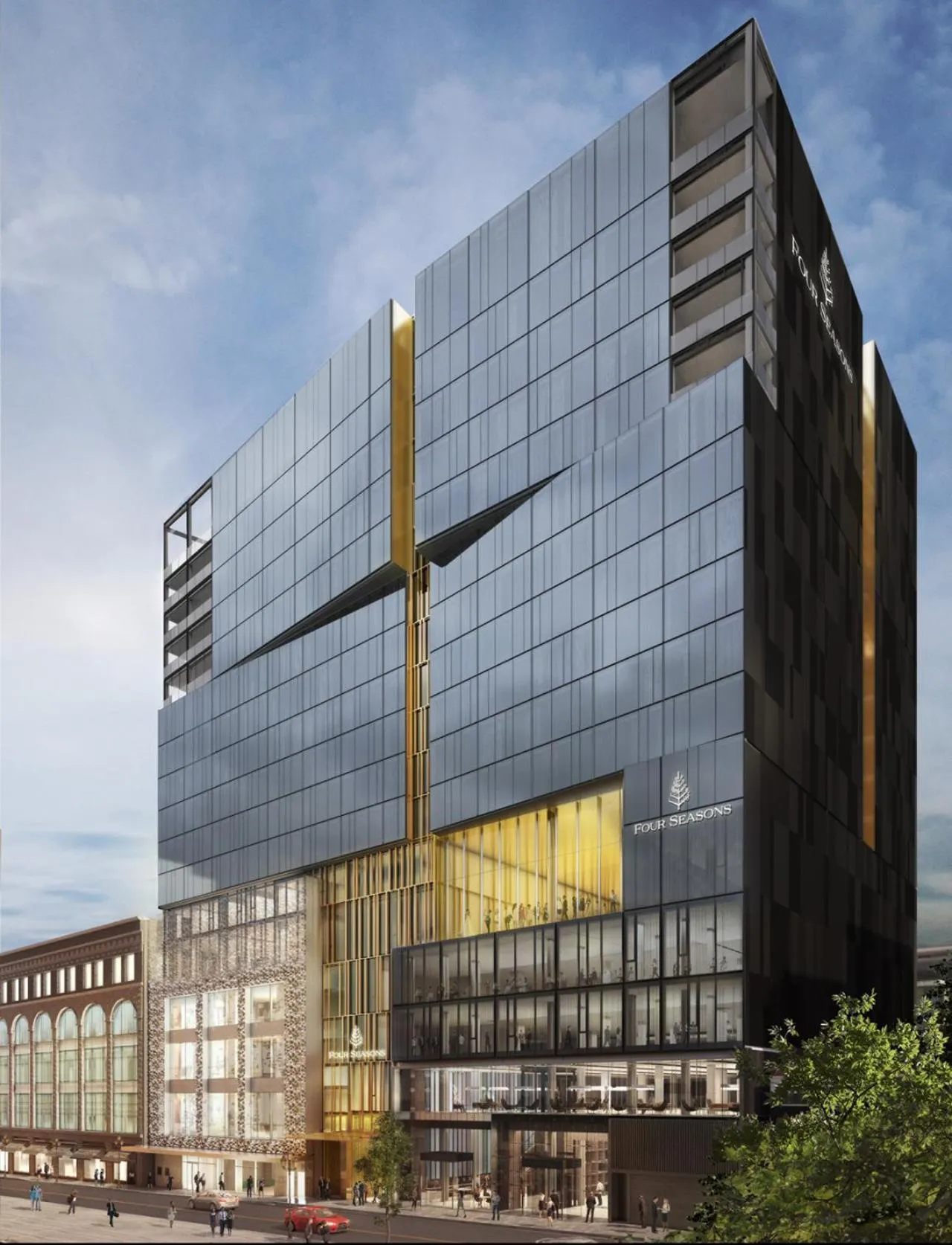 Property building in Four Seasons Hotel Montreal