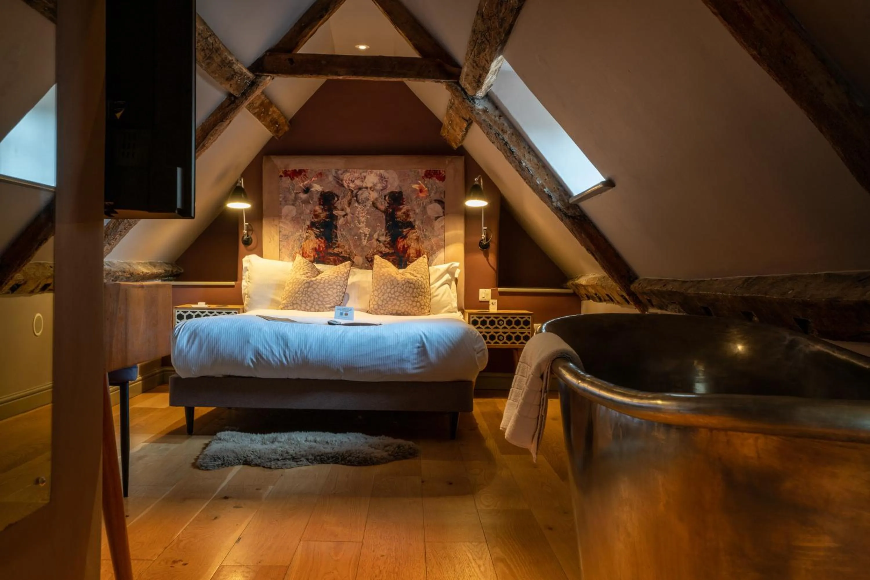 Bed in The Archangel,Restaurant & Bar with Rooms