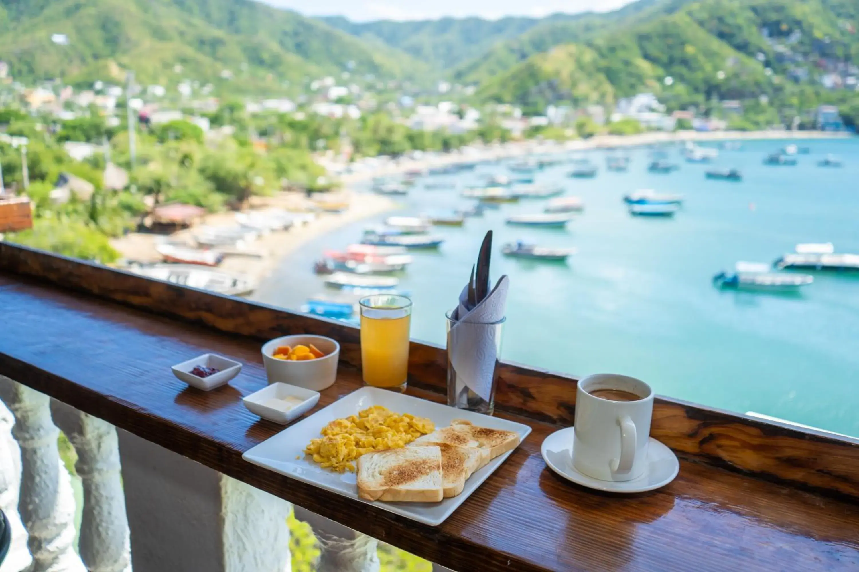 Sea view in Hotel Bahia Taganga Sea view in Hotel Bahia Taganga
