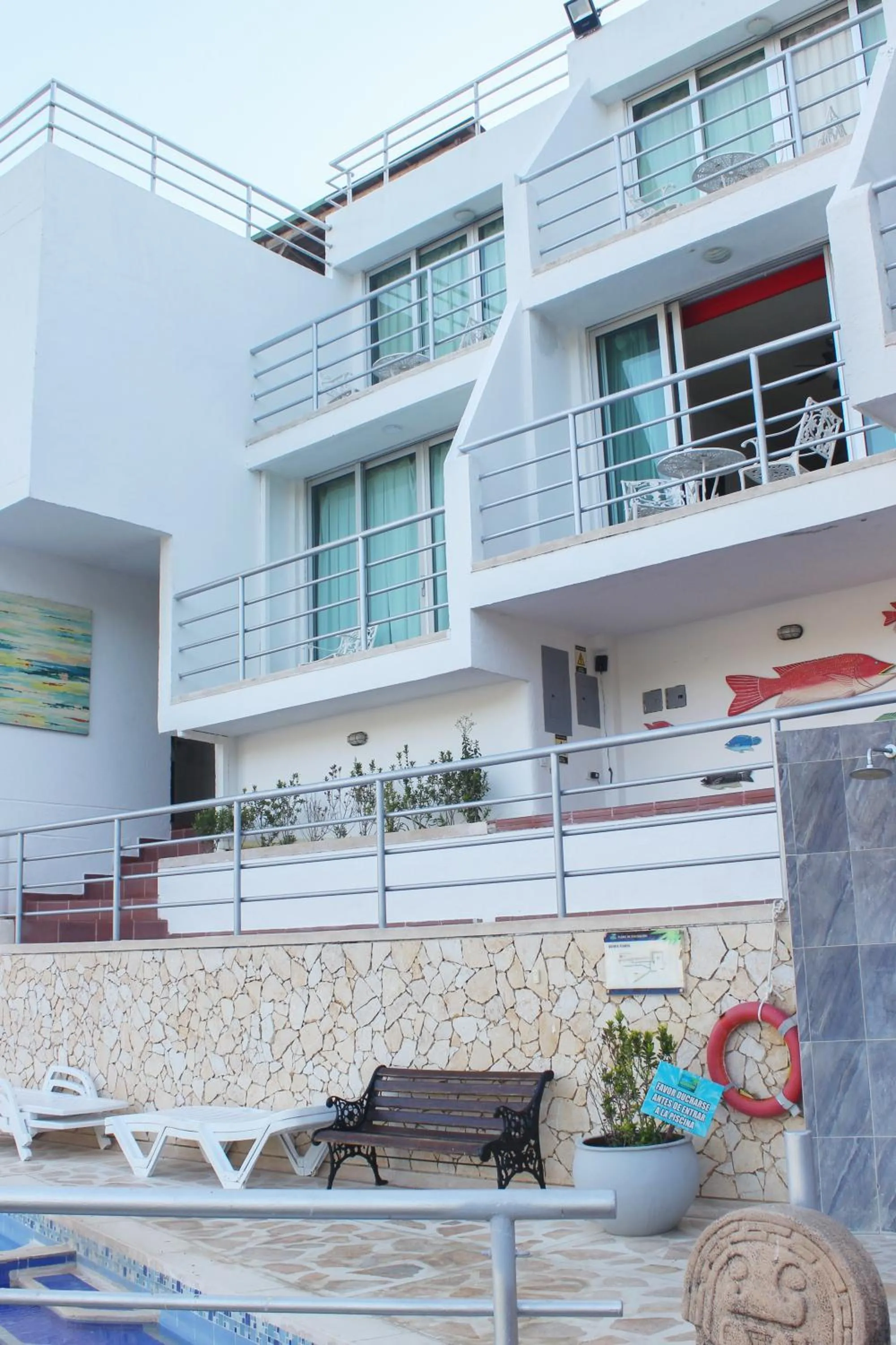 Property building in Hotel Bahia Taganga