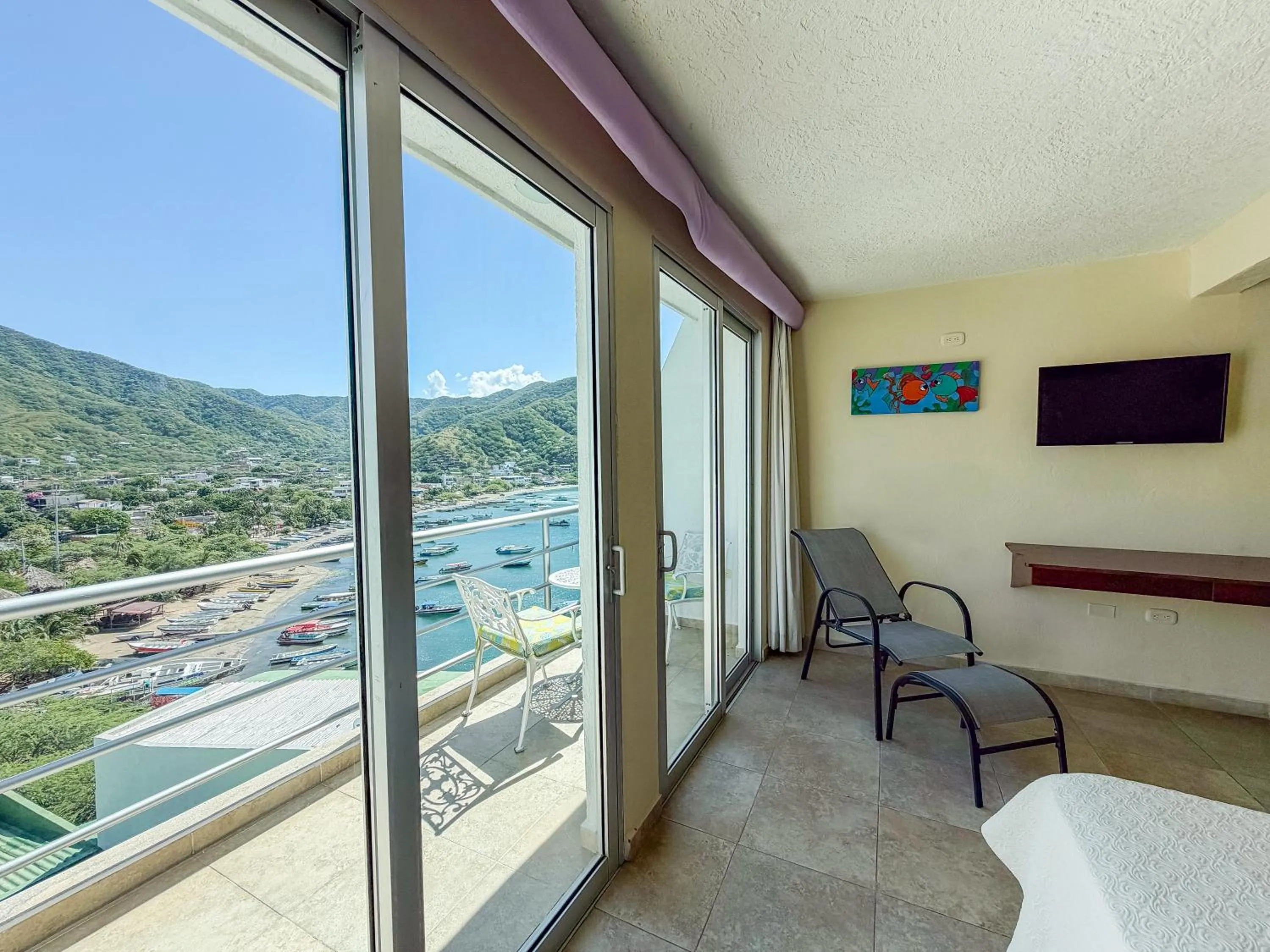 Balcony/Terrace in Hotel Bahia Taganga