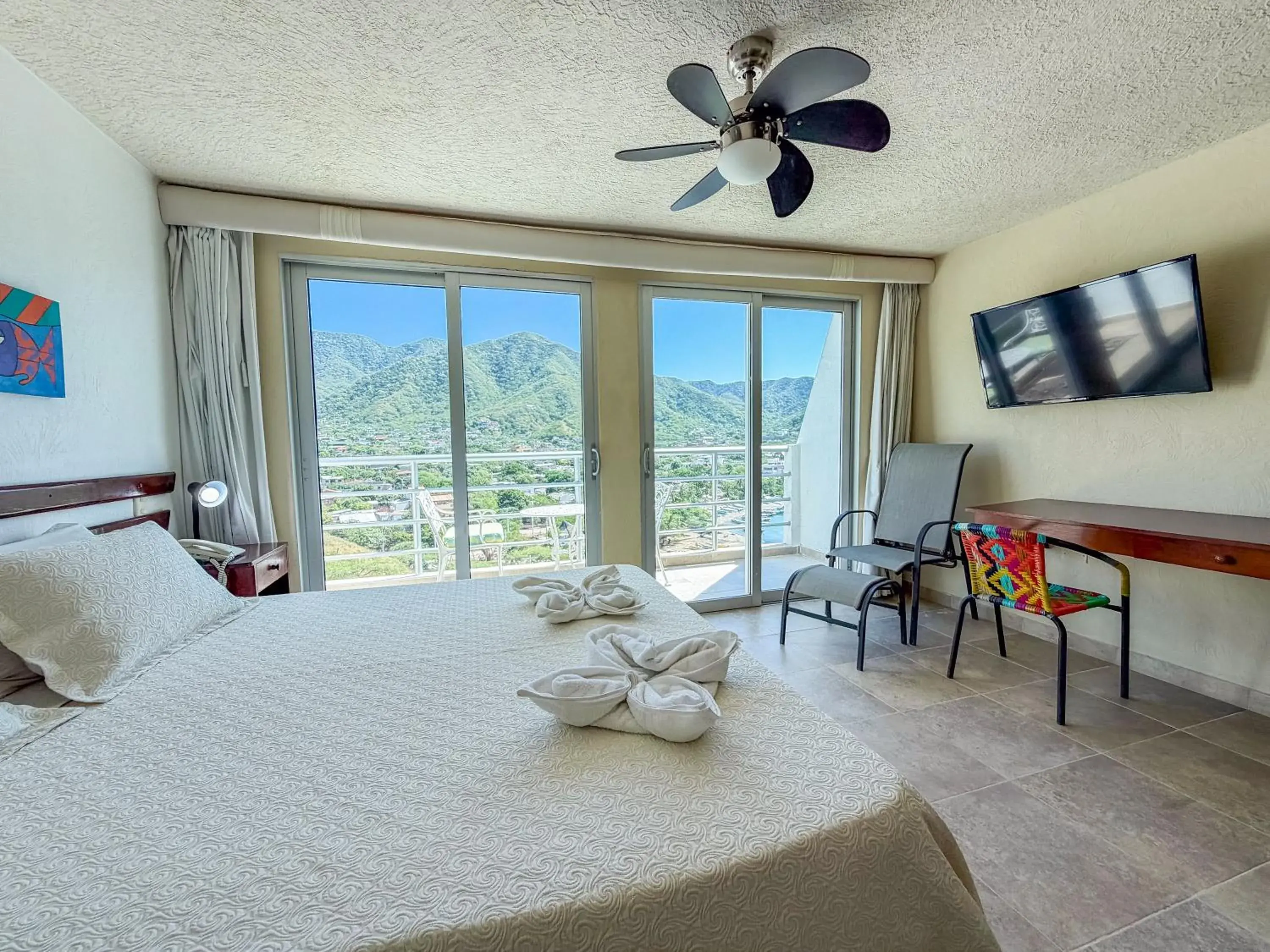 Bedroom, Bed in Hotel Bahia Taganga Bedroom, Bed in Hotel Bahia Taganga