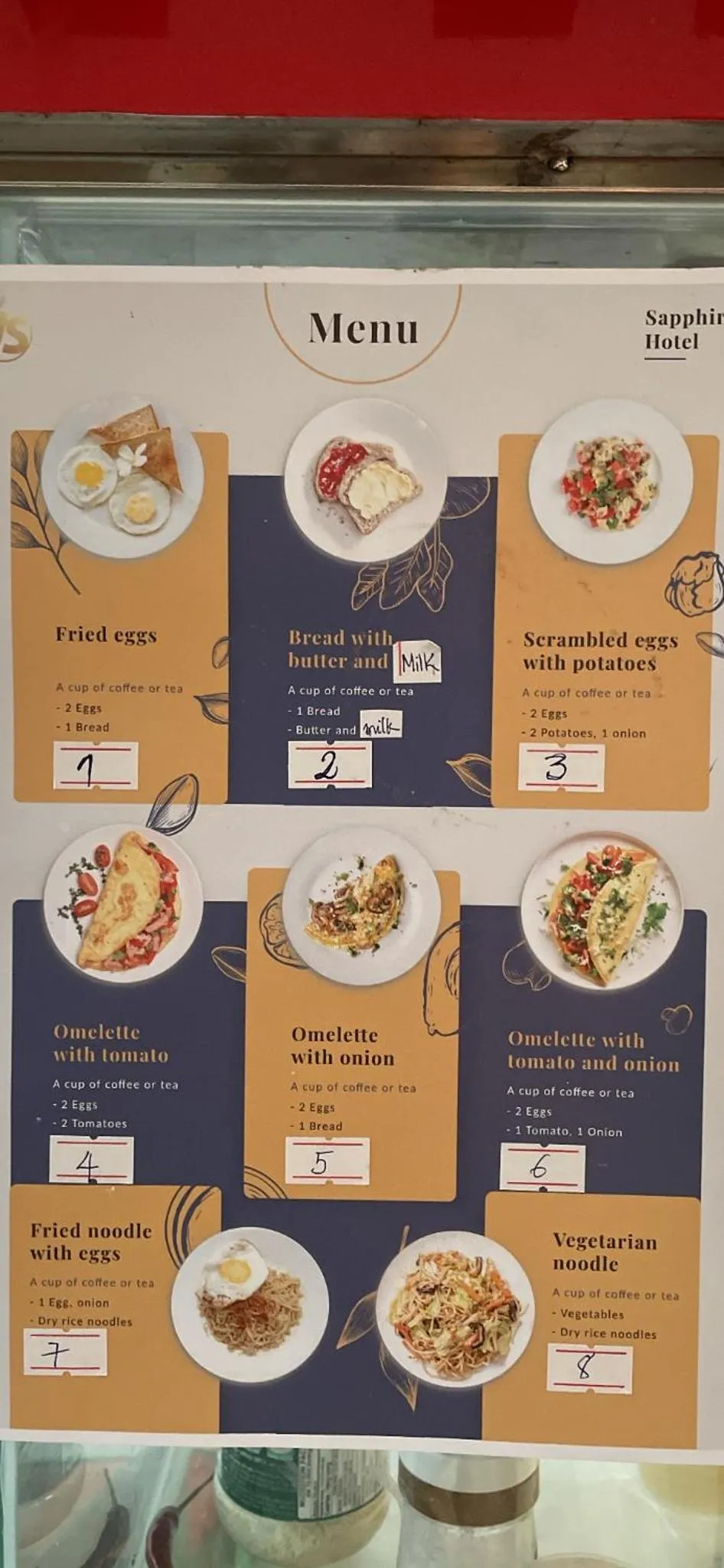 Food and drinks in Sapphire Hotel Hue