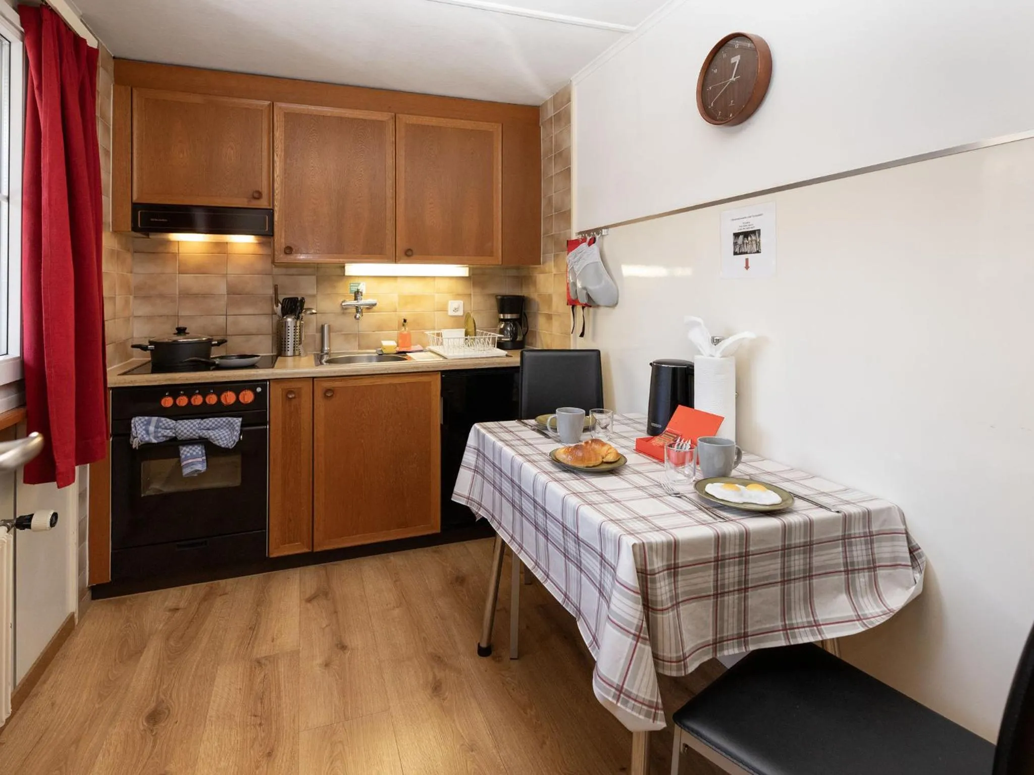 Kitchen or kitchenette in Apartment Chalet Spassvogel by Interhome