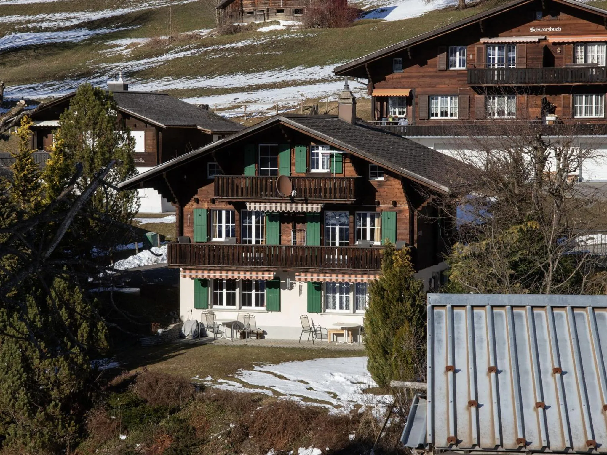 Property building in Apartment Chalet Spassvogel by Interhome