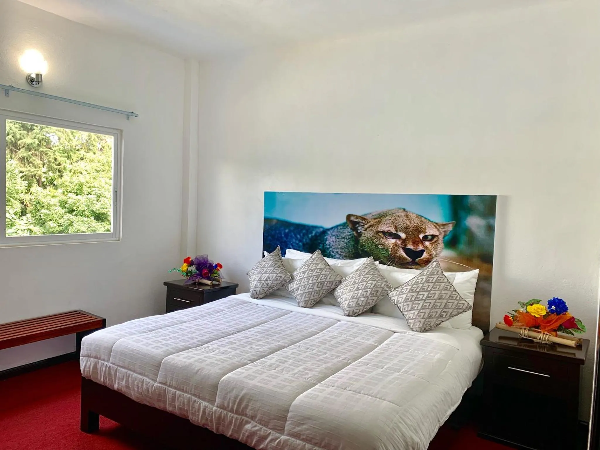 Bed in Hotel Maragreens