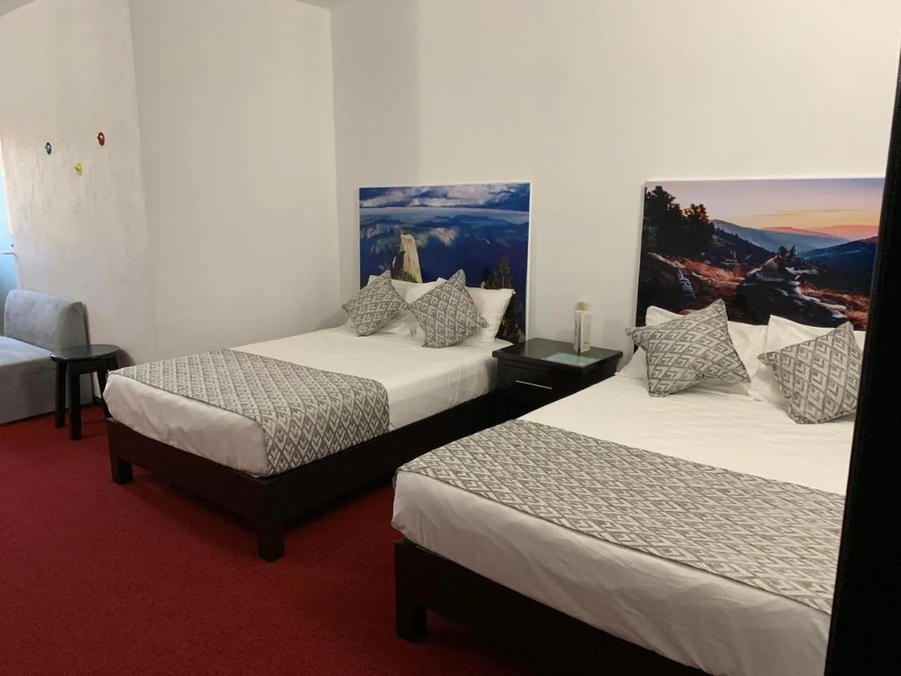 Bed in Hotel Maragreens