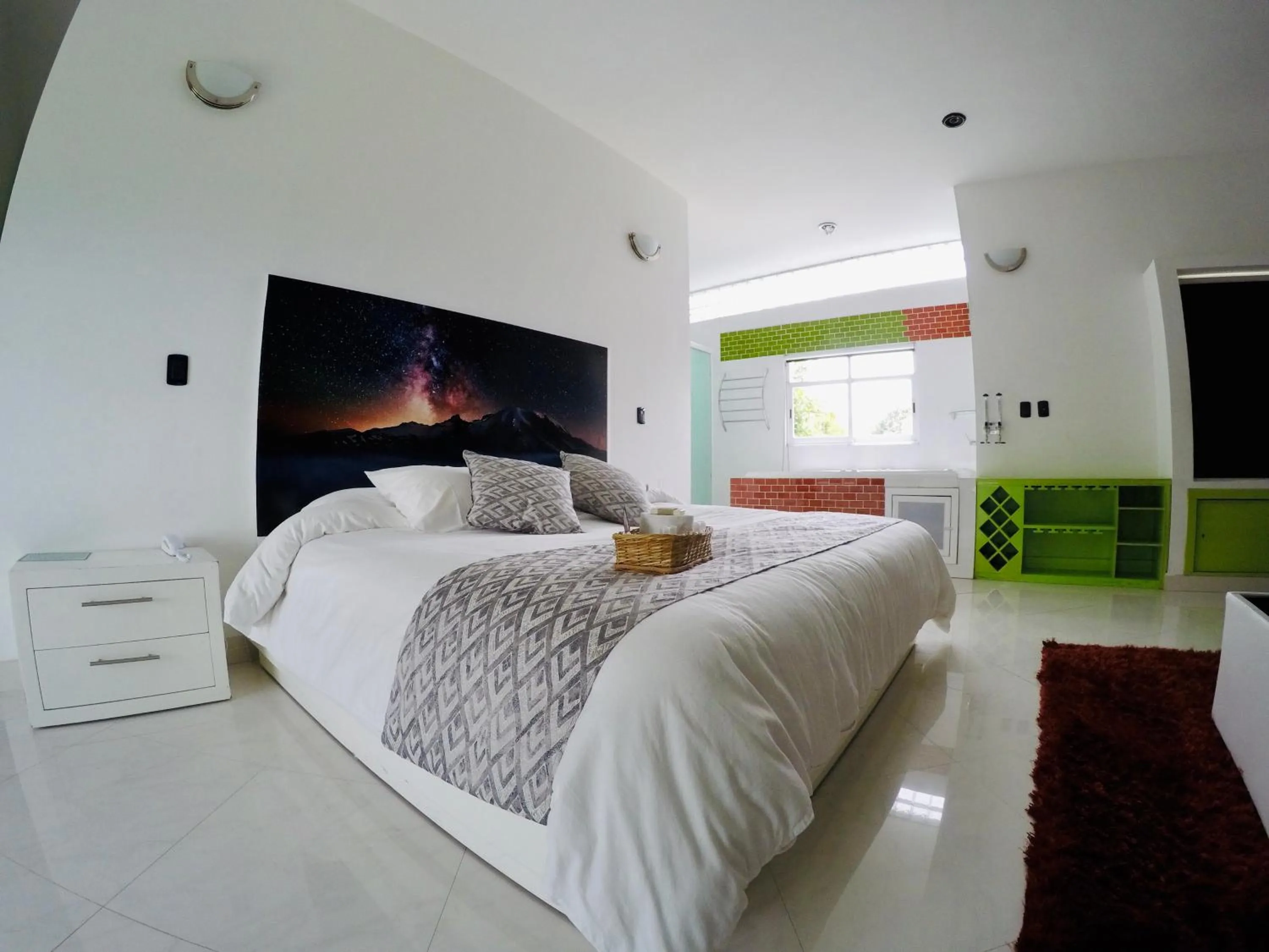 Bed in Hotel Maragreens