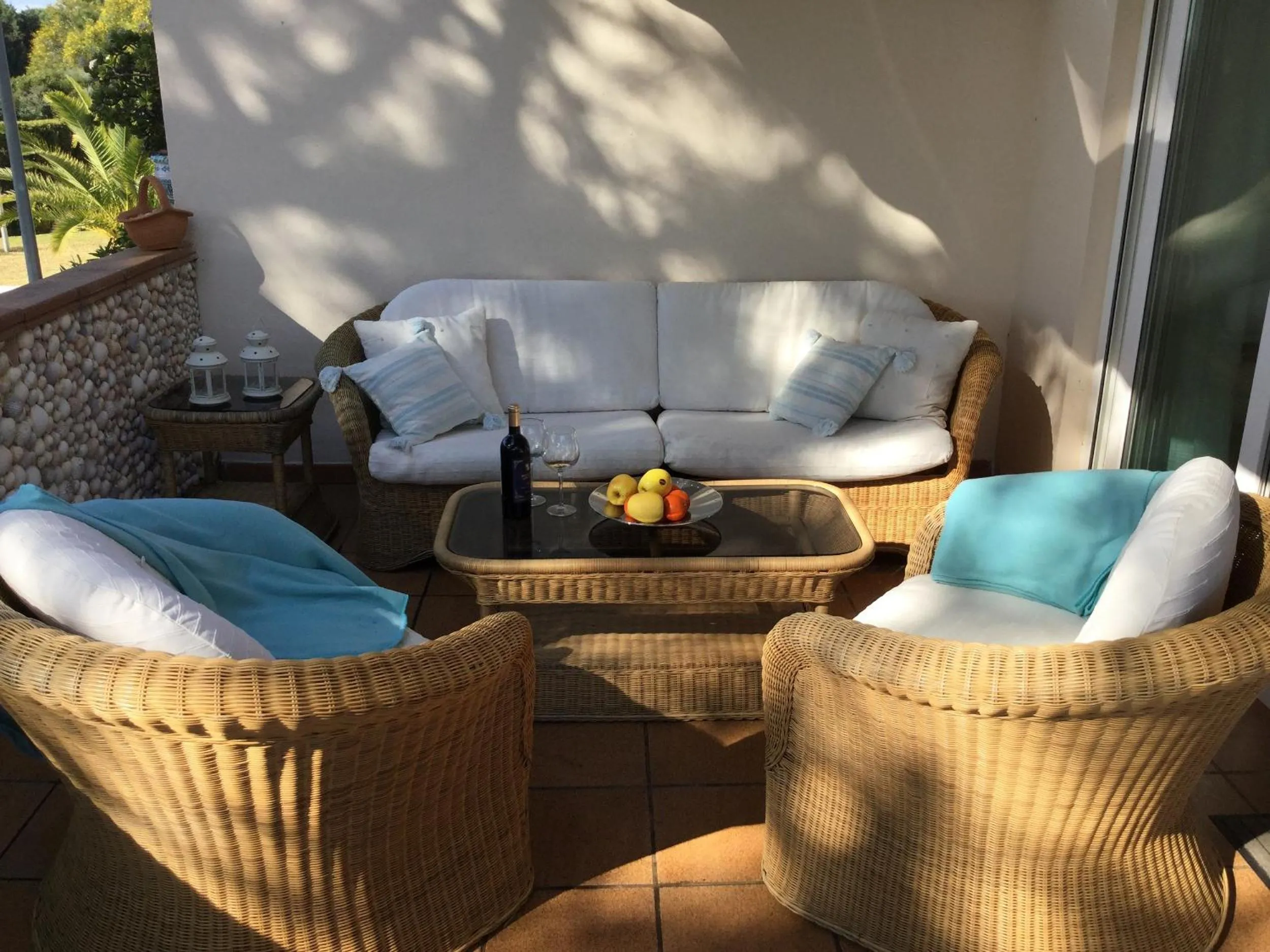 Balcony/Terrace in Very nice family apartment, direct pool access