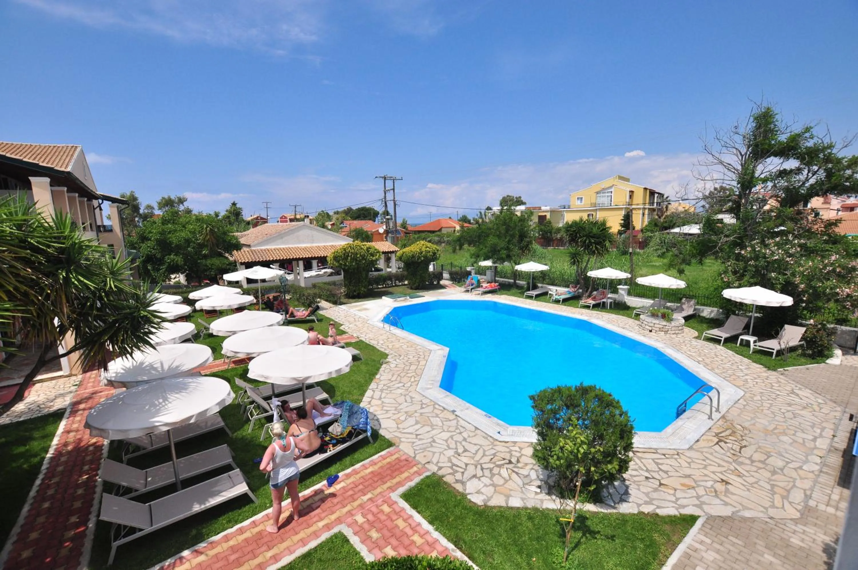 Pool view in Acharavi Garden